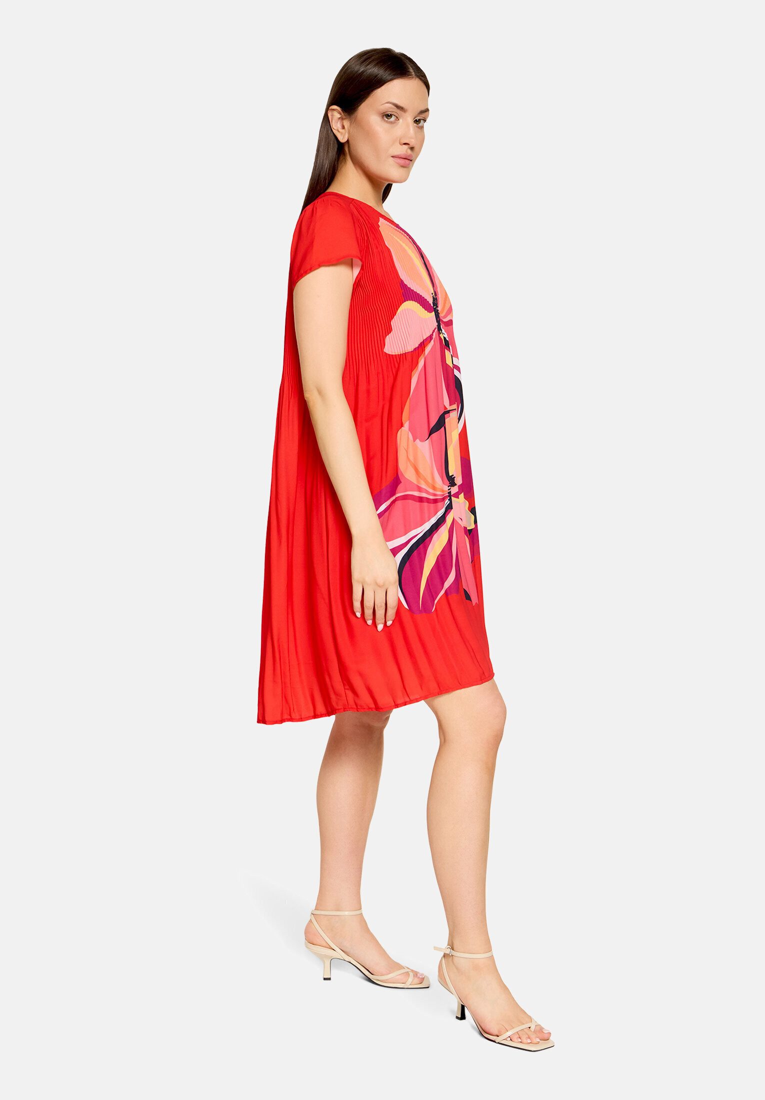 Betty Barclay Plisseekleid Damen kurzarm