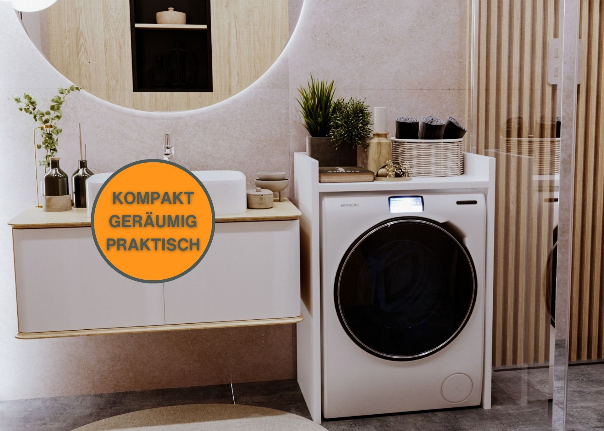 Raumhirsch Furniture Waschmaschinenumbauschrank mit Waschmaschinenschrank z günstig online kaufen