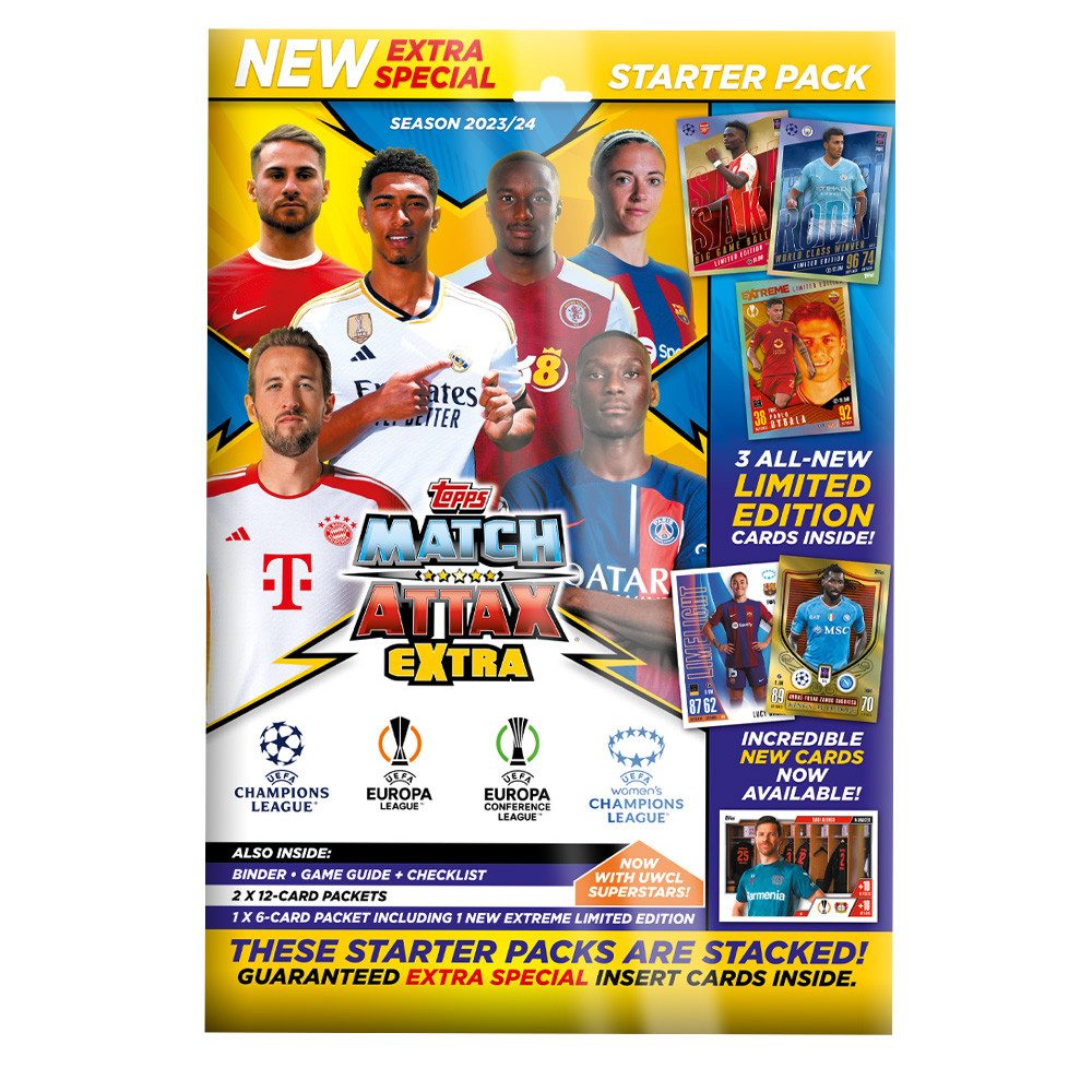 Topps Sammelkarte Match Attax Champions League 2023/24 EXTRA - Trading Cards - 1 Starter
