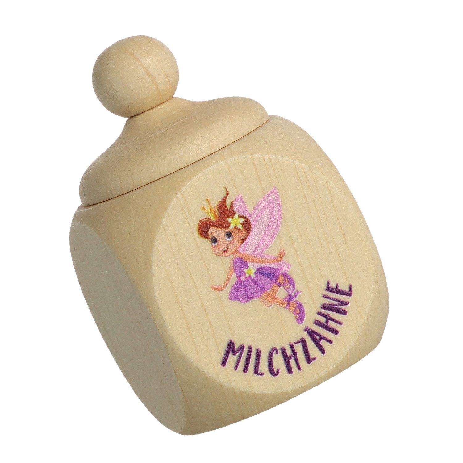 Spruchreif® Zahndose Milchzahndose aus Holz mit Schraubdeckel · Zahndose zur Aufbewahrung (1 St)