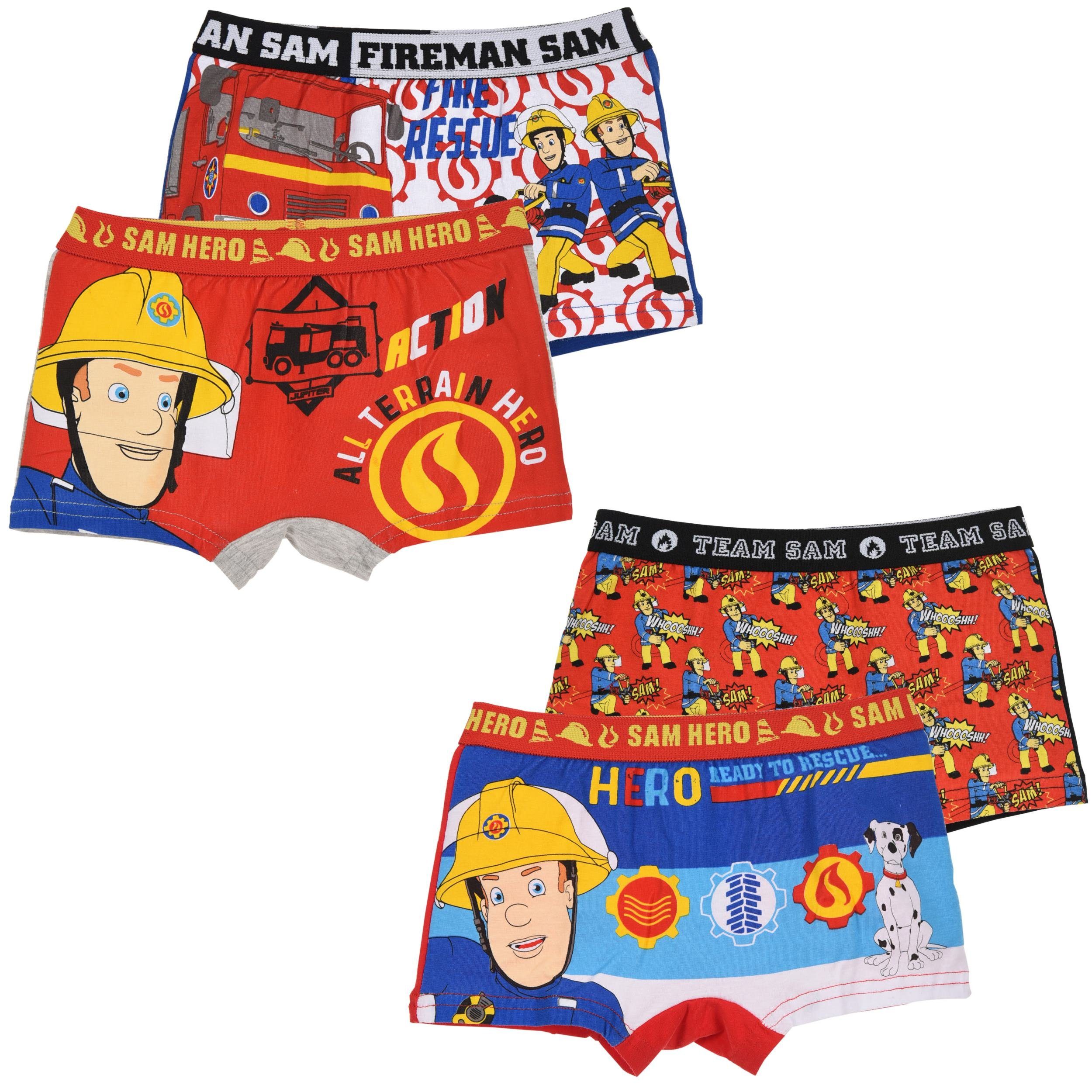 Boxershorts Fezerwehrmann Sam 4er Pack Boxershorts