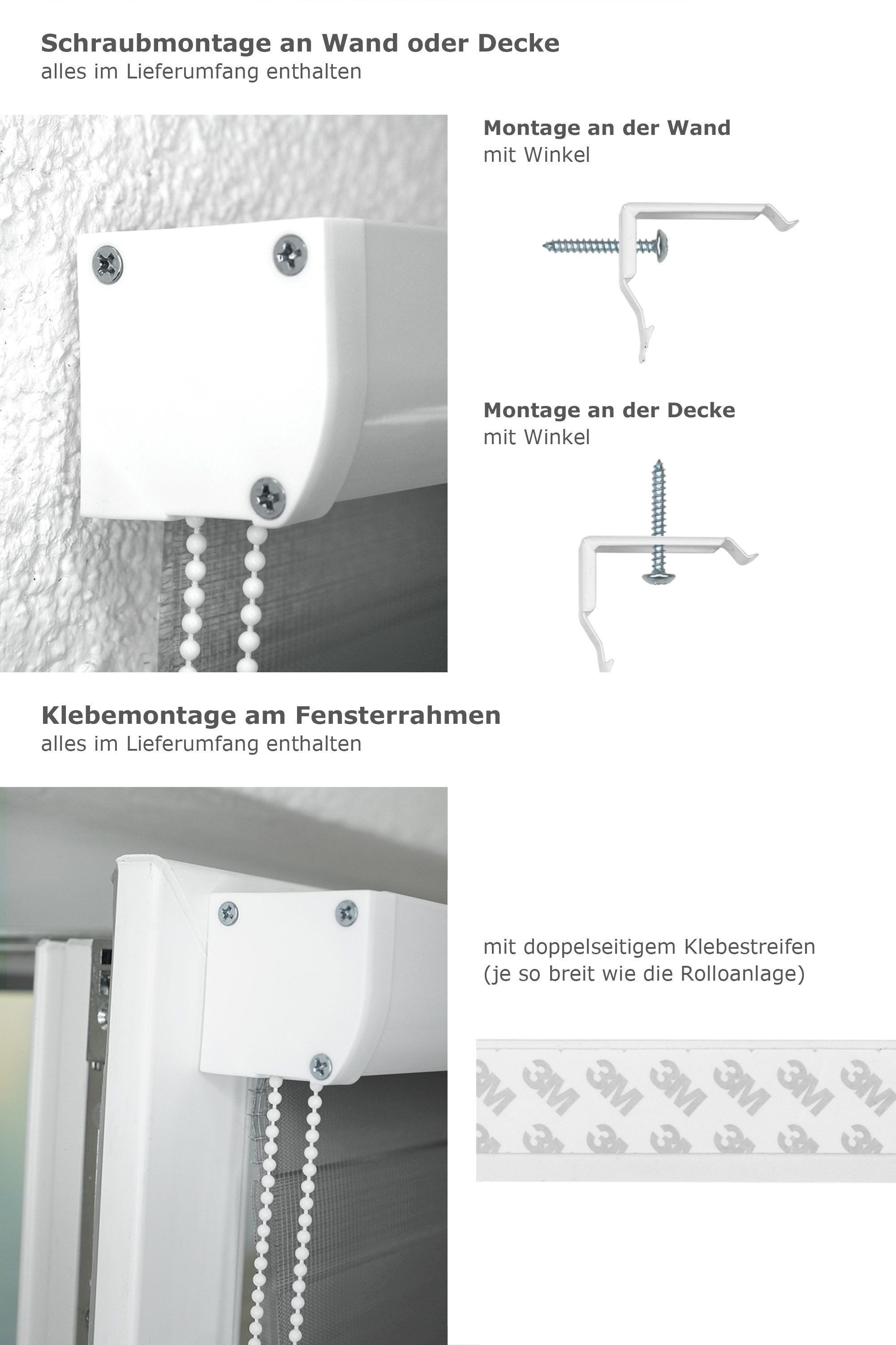 Rollo Kassette Anthrazit, LYSEL®, blickdicht, HxB 175x40cm