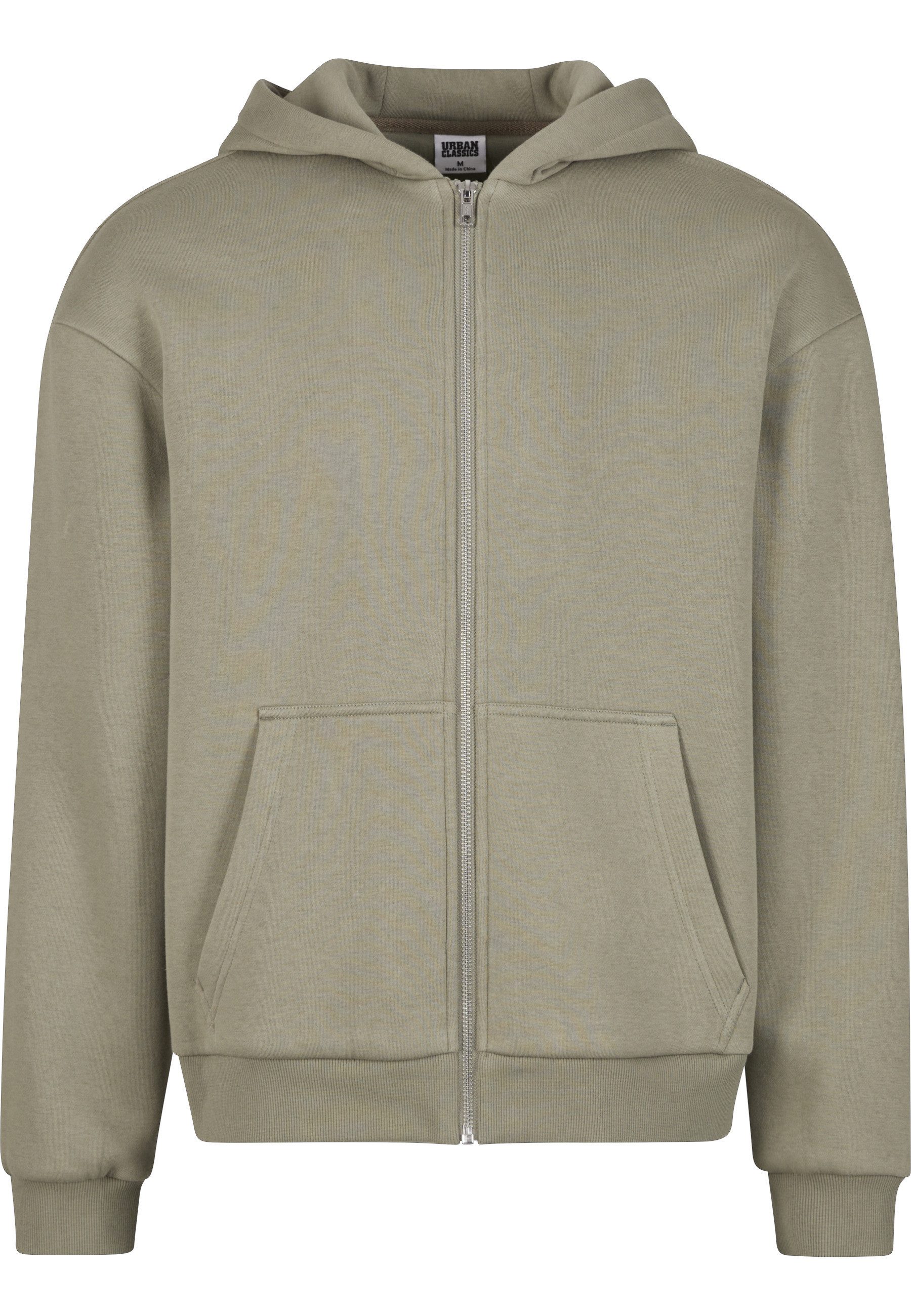 URBAN CLASSICS Strickpullover Urban Classics Fluffy Zip Cardigan (1-tlg)