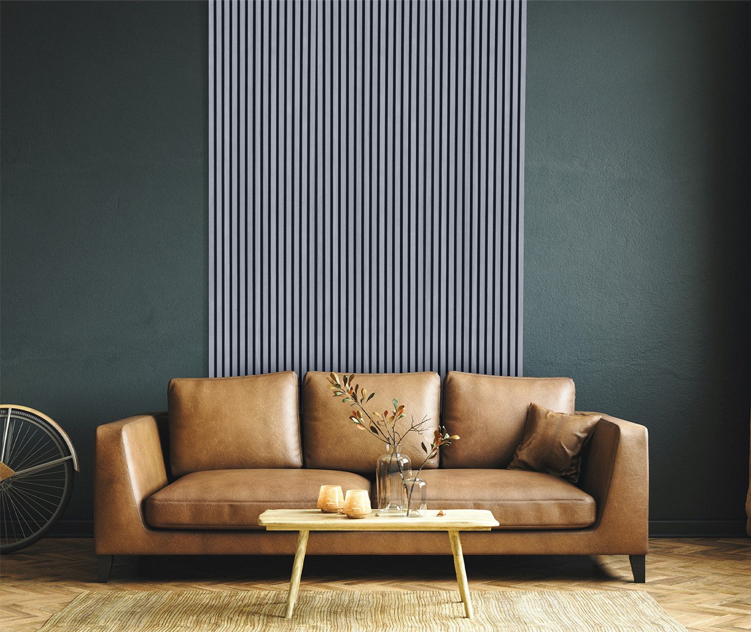 HARO Wandpaneel HARO Design Stripe, BxL: 57.25x267 cm, 1.5286 qm, HARO Design Stripe: Holz, Polyester