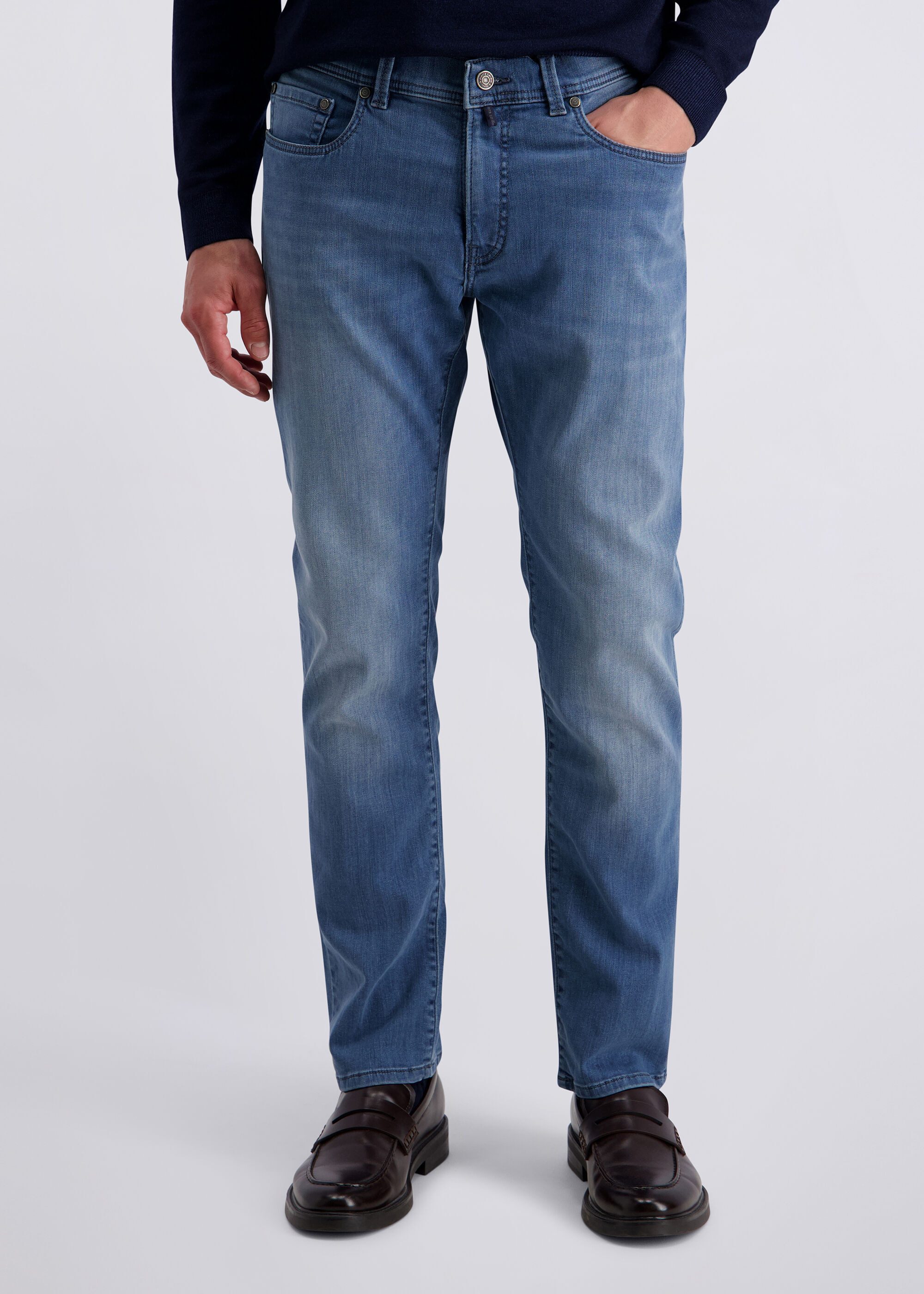 Pierre Cardin Tapered-fit-Jeans Lyon im Stone-Washed-Look