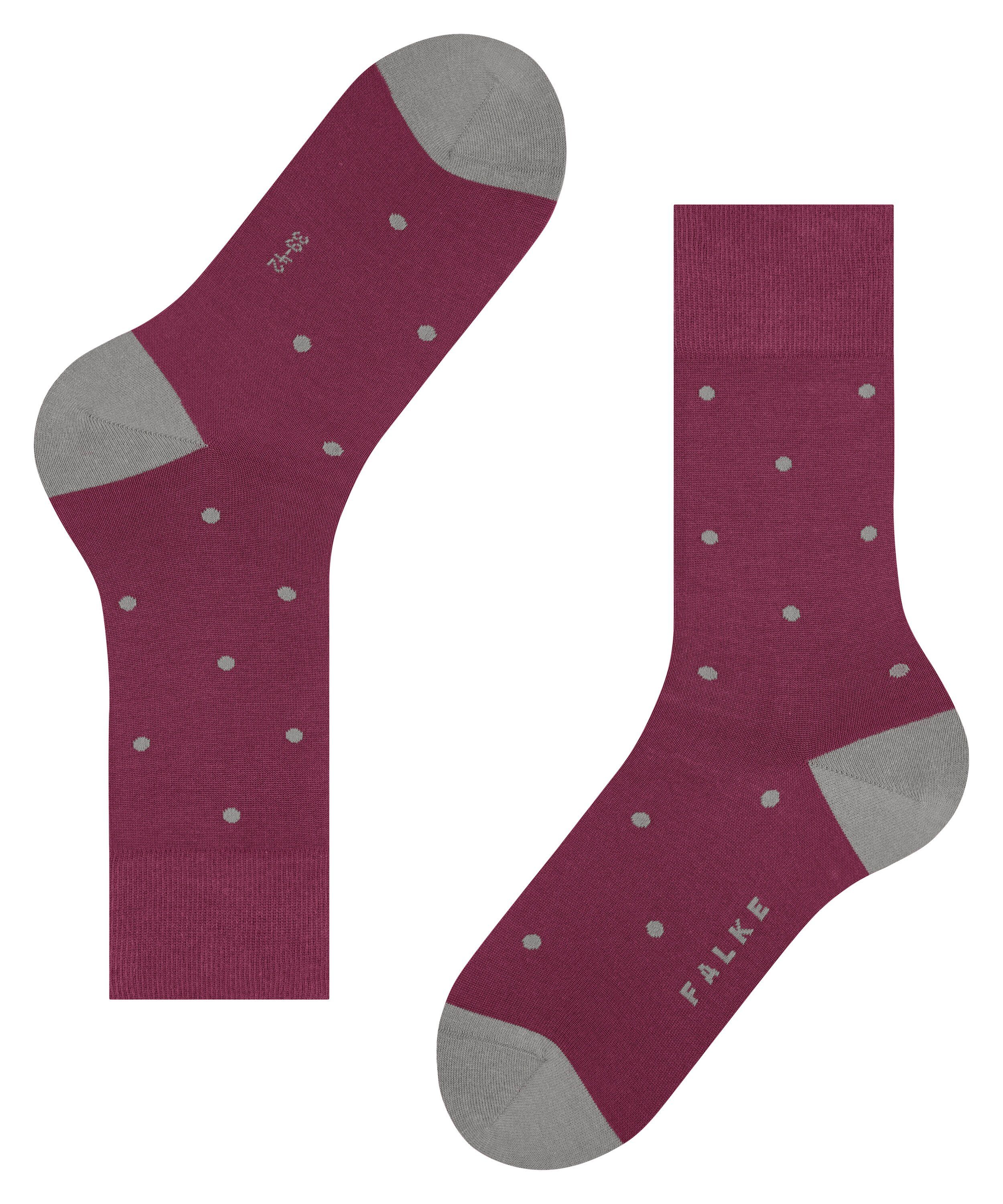 (8236) plum Socken FALKE red (1-Paar) Dot