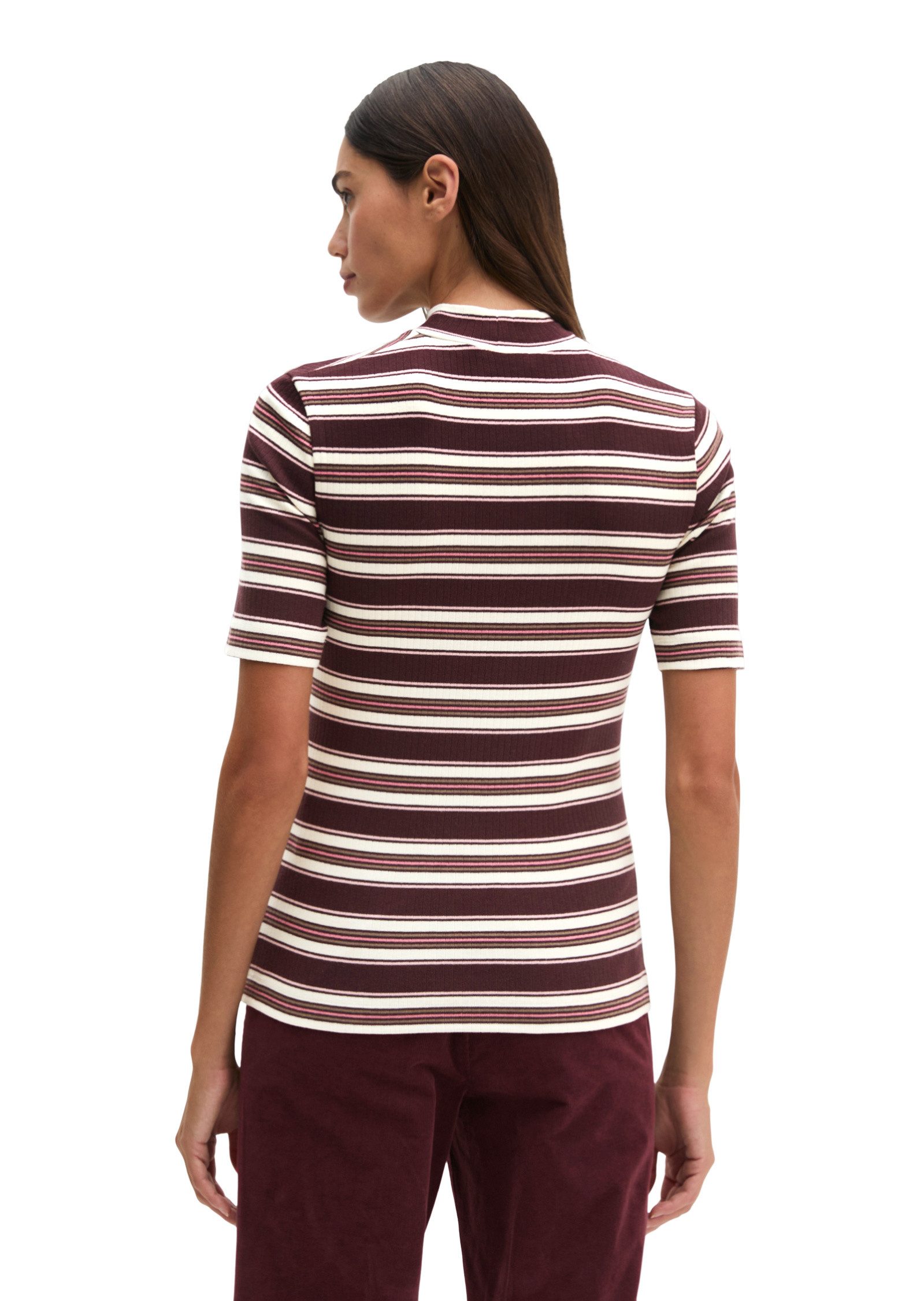 Marc O'Polo T-Shirt aus weichem Baumwoll-Modal-Stretch-Jersey