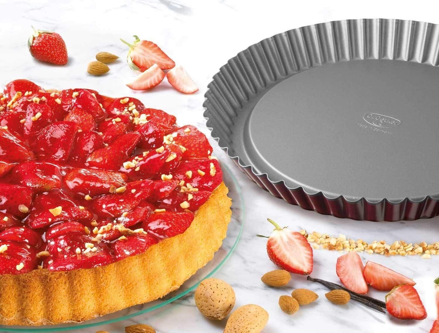 Dr. Oetker Küchenhelfer Obstkuchenform Dr. Oetker - Bicolor Obstform Ø 28cm Obstkuchenform Backform Rundform