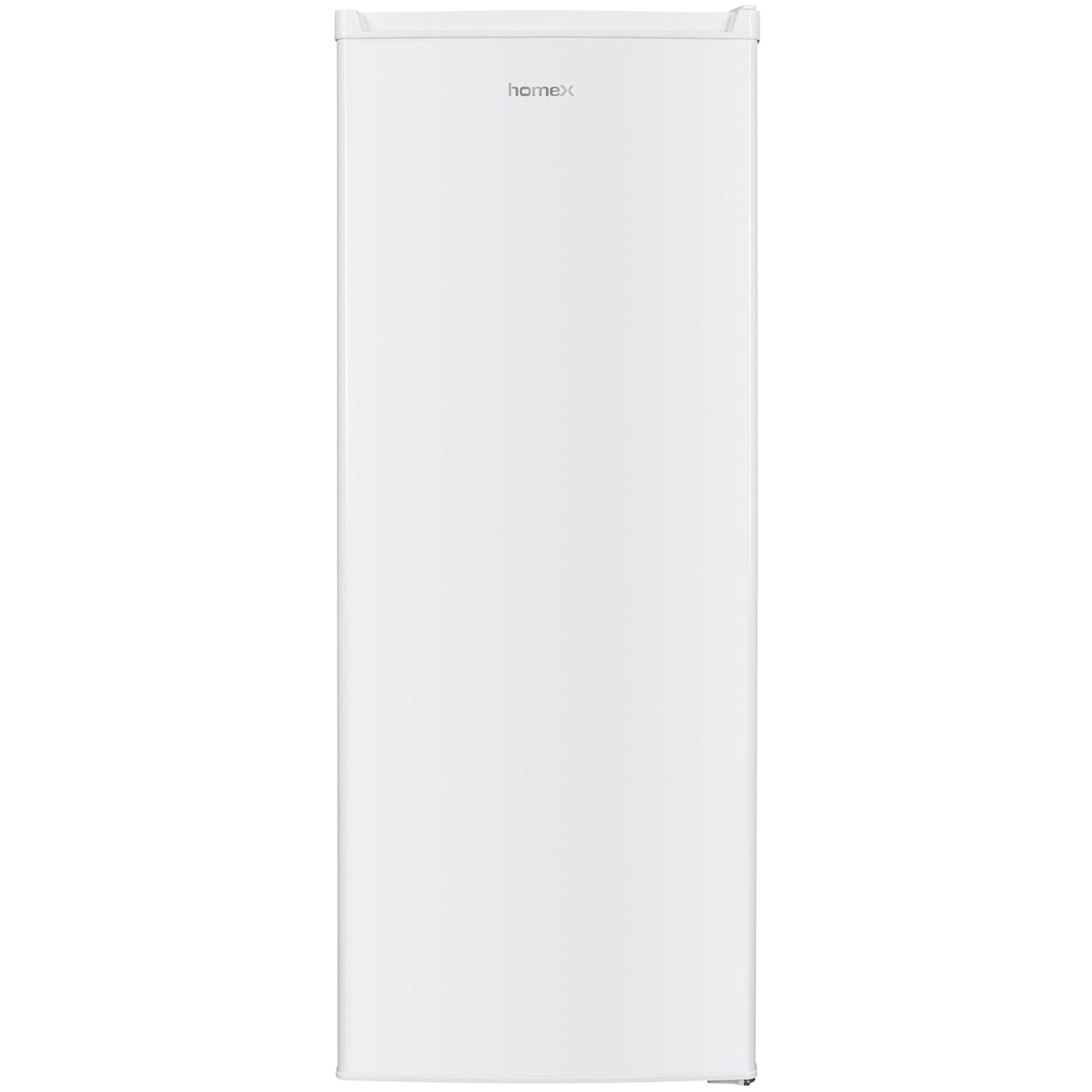 homeX Gefrierschrank FS1682E-W, 142.5 cm hoch, 54.5 cm breit, 168 Liter, Tiefkühlschrank groß, Freezer, 4-Sterne Gefrieren, leise