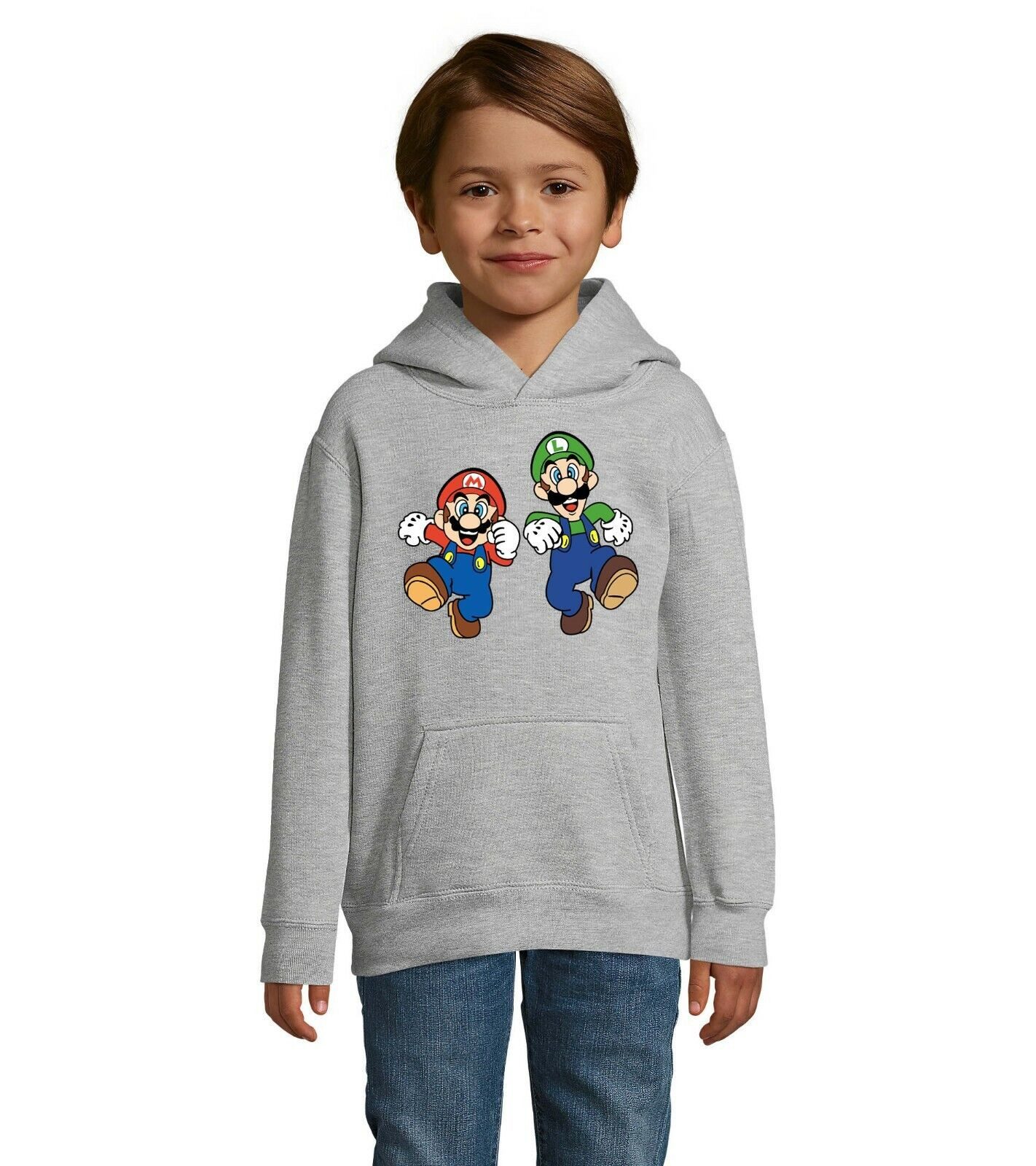 Blondie & Brownie Hoodie Hoodie Kinder Yoshi & Mario Konsole Super Retro Luigi Kinder Hoodie Mario Luigi Yoshi Konsole Super Retro Gaming