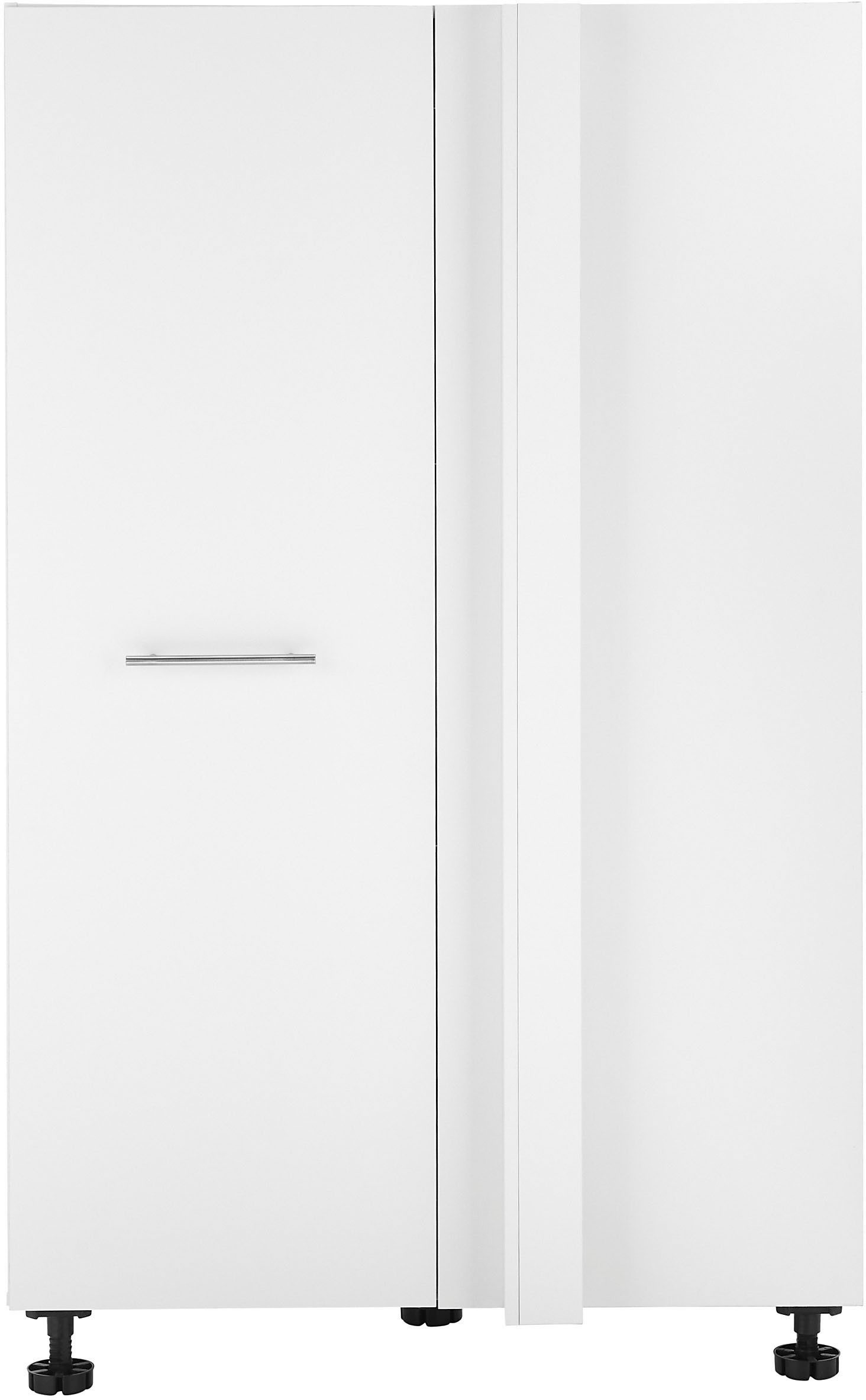 Laundreezy Eckschrank Laundreezy, Eckschrank BxHxT 100x162x68 cm (1-St) Breite 100cm, Tür L/R montierbar, Softclose-Funktion