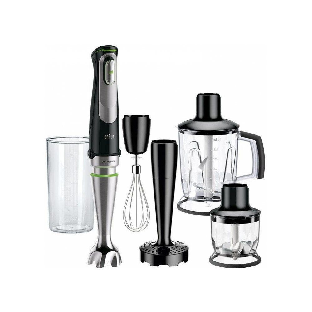 Braun Stabmixer MQ 9047X MultiQuick 9 premium Stabmixer W 1000 schwarz/edelstahl