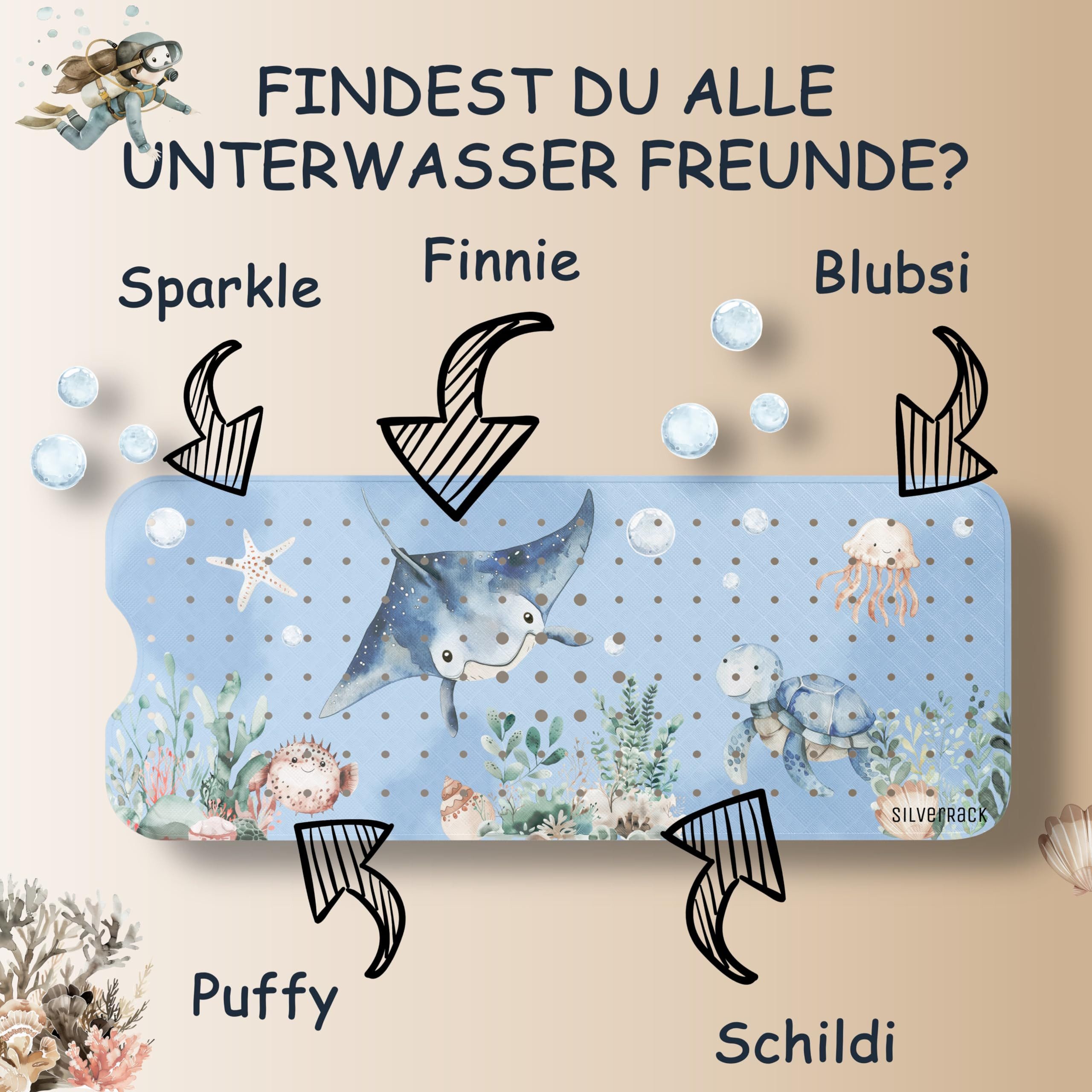 SilverRack Badematte Kinder rutschfest [100x40cm] - günstig online kaufen