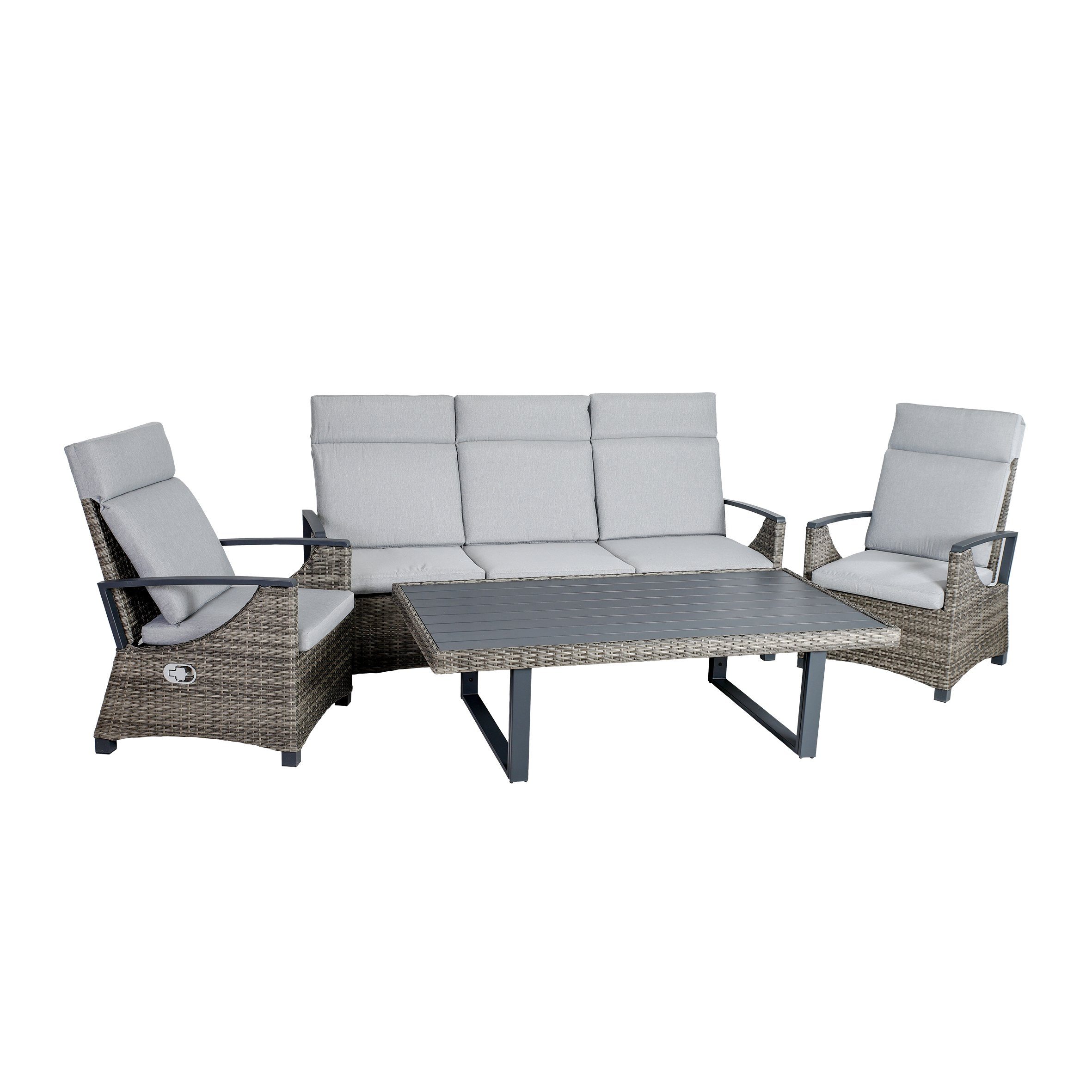 Greemotion Loungeset Rattan Gartenlounge Set Outdoor günstig online kaufen