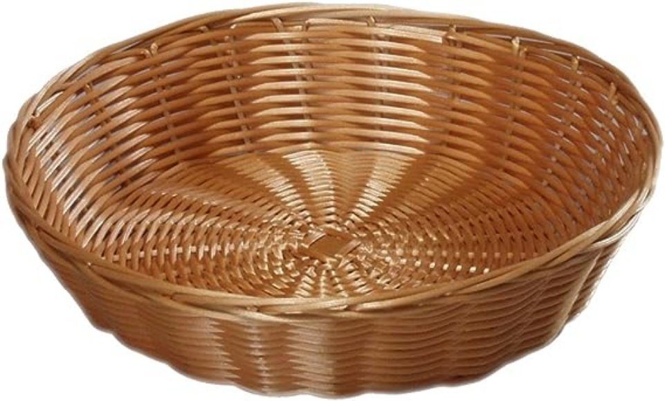 KESPER® Brotkorb Brotkorb, Kunststoffgeflecht, Ø 25 cm / Höhe: 6 cm 17830, (1-tlg)