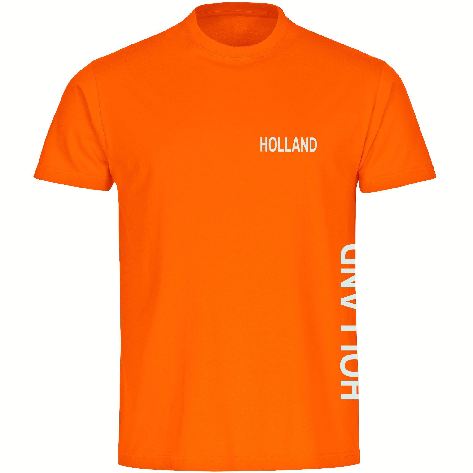 multifanshop T-Shirt Herren Holland - Brust & Seite - Männer