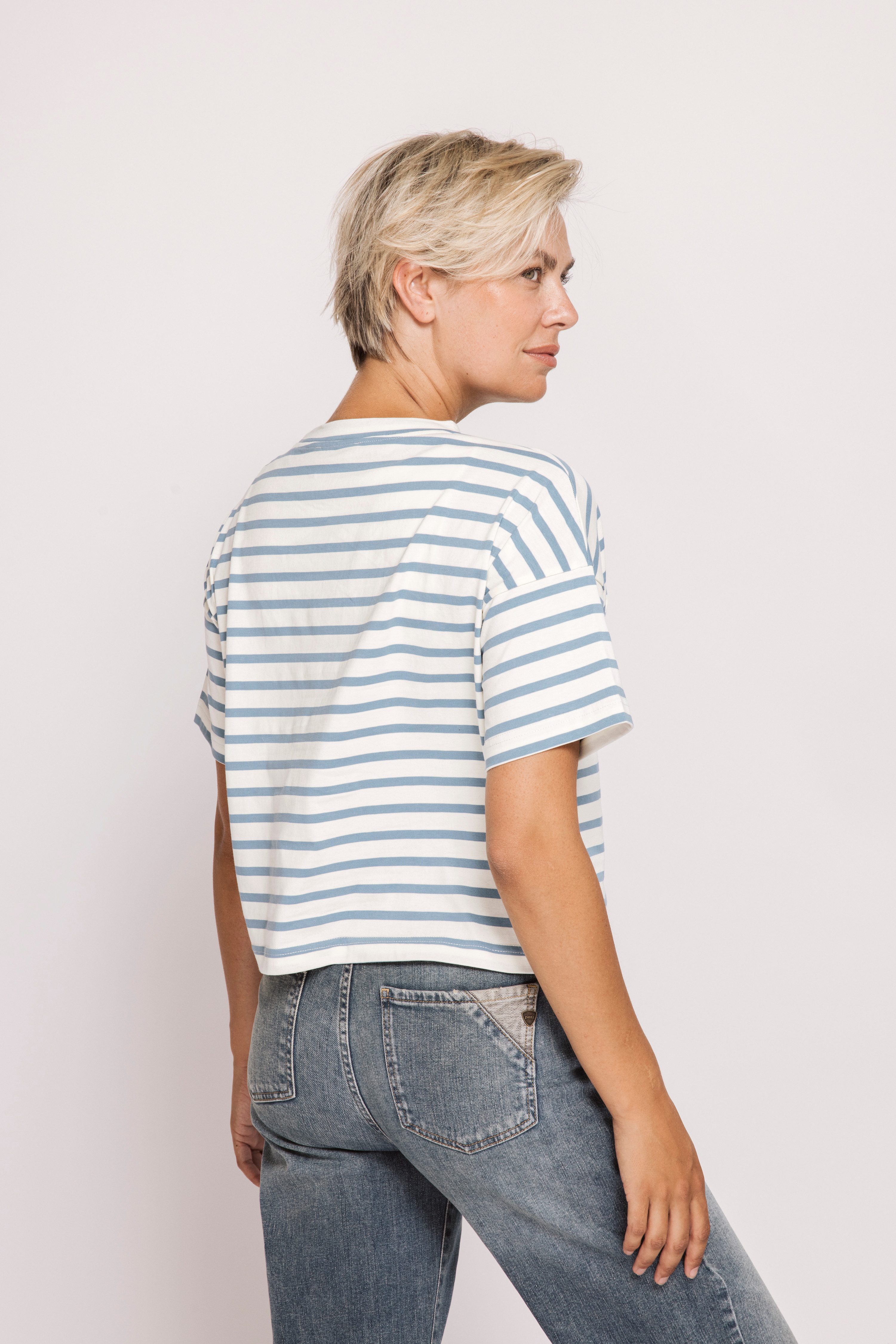 Zhrill Rundhalsshirt ZHGADY Ringel Shirt in Ringel-Optik