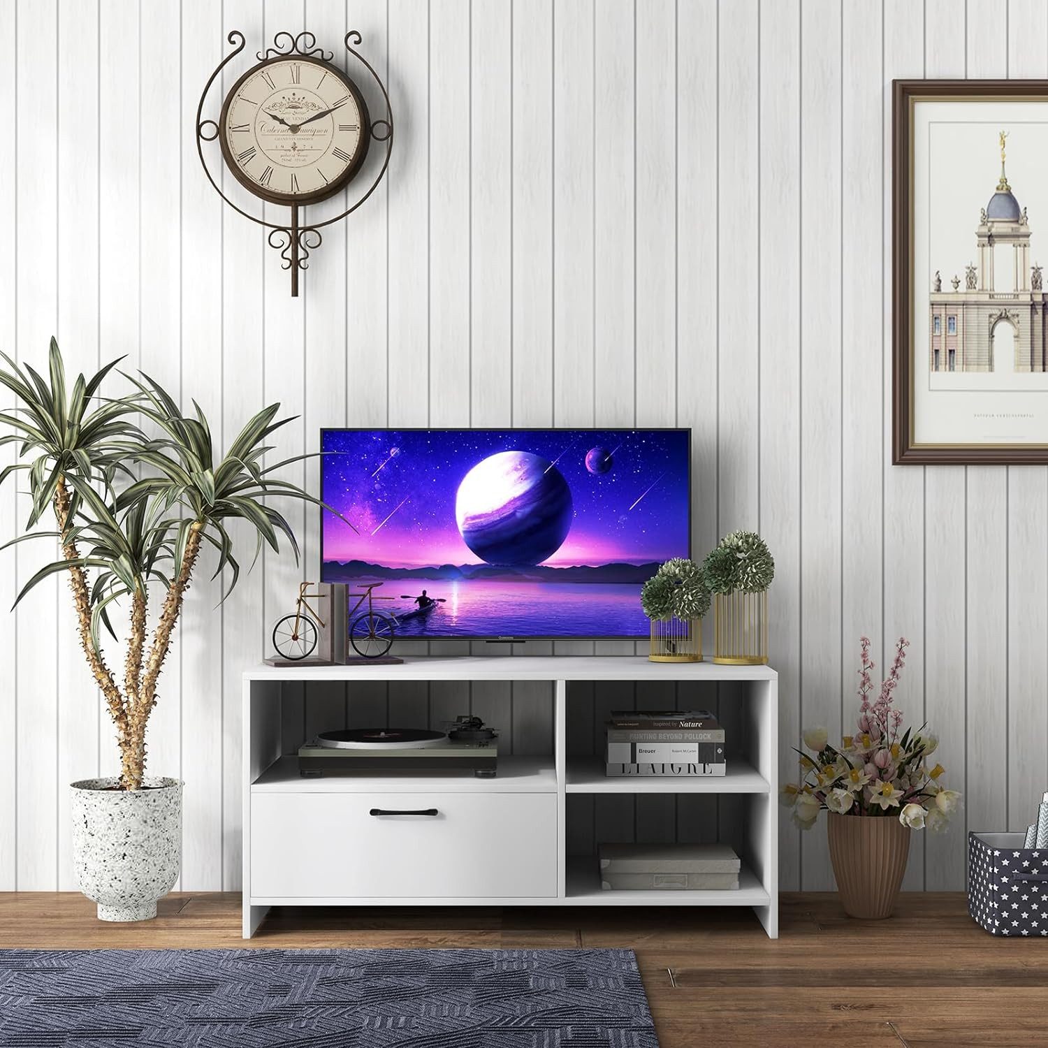 KOMFOTTEU TV-Schrank mit 1 Schrank und günstig online kaufen