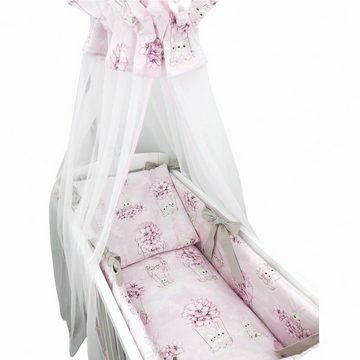 hopsibaby Beistellbett 40x90 cm Stillbett Stubenbett Babybett BUNNY, rosa, Komplettbett