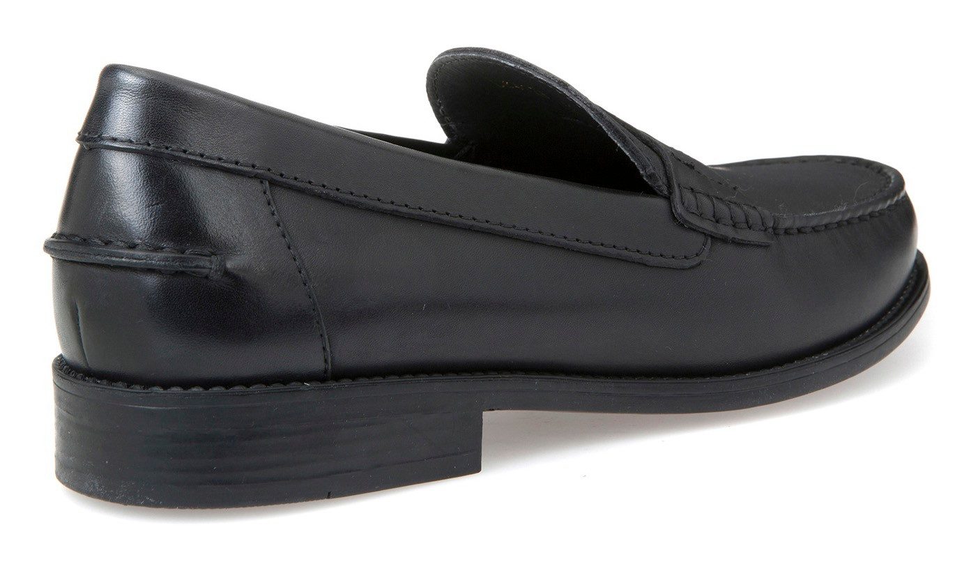 Geox Mokassin Business Schuh, Loafer mit Blockabsatz