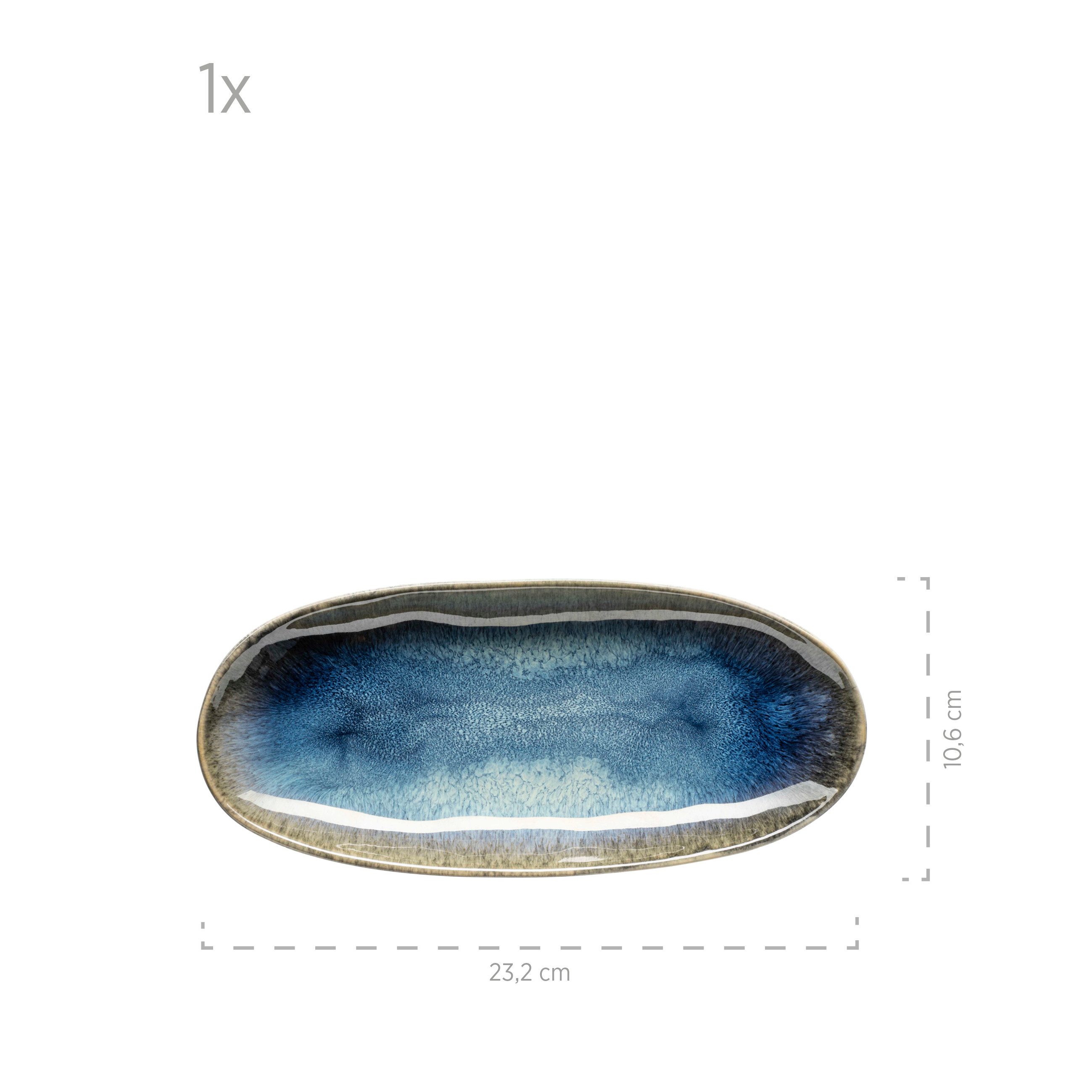 MÄSER Servierplatte Frozen, Steinzeug, (3-tlg)