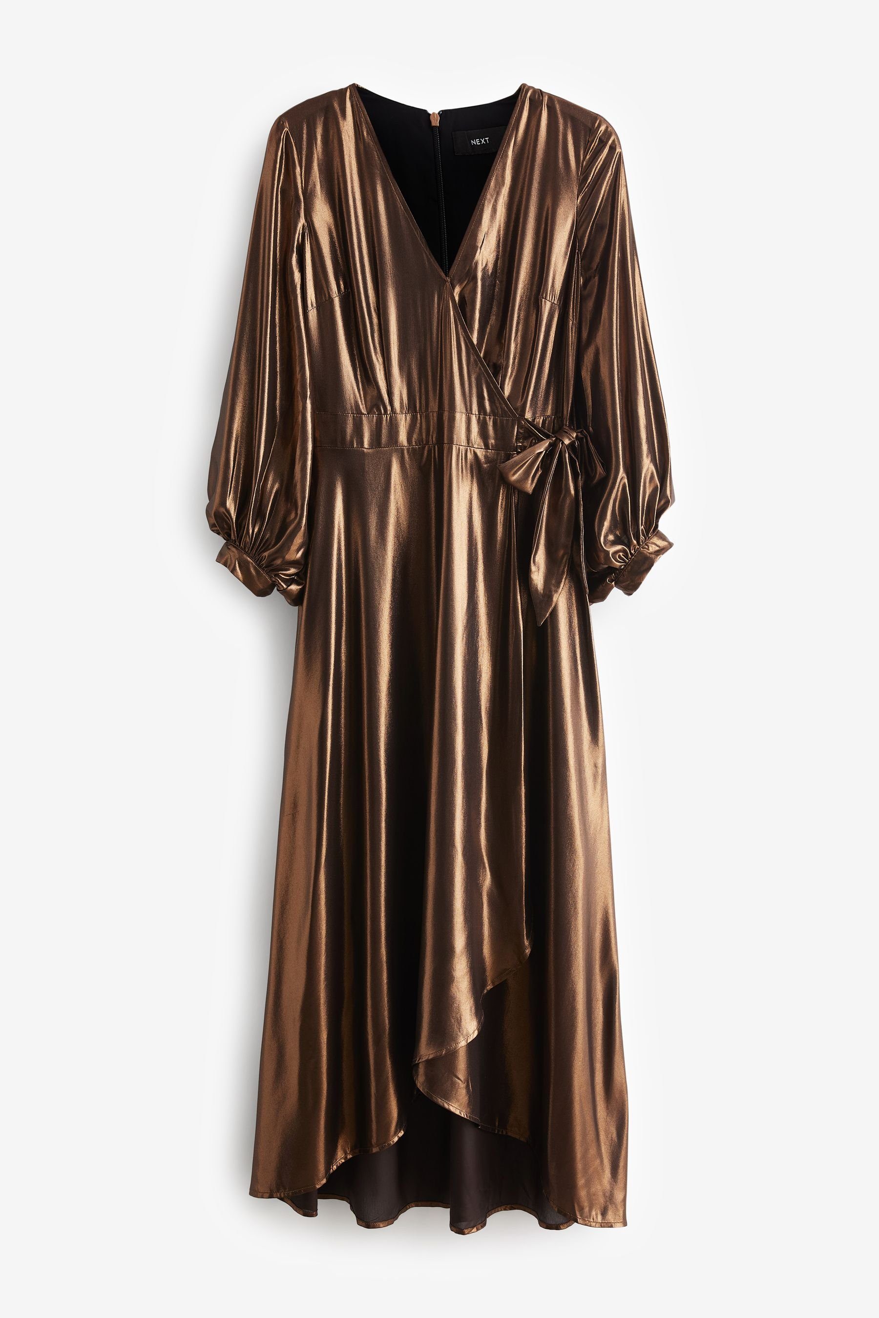 Next Midikleid Midikleid in Metallic mit günstig online kaufen