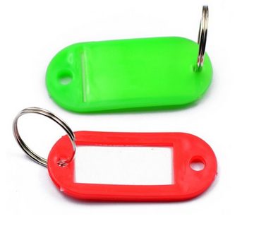 BAYLI Schlüsselanhänger Set 25 Stück Schlüsselanhänger zum Beschriften [bunten Farben] - Schlüssel