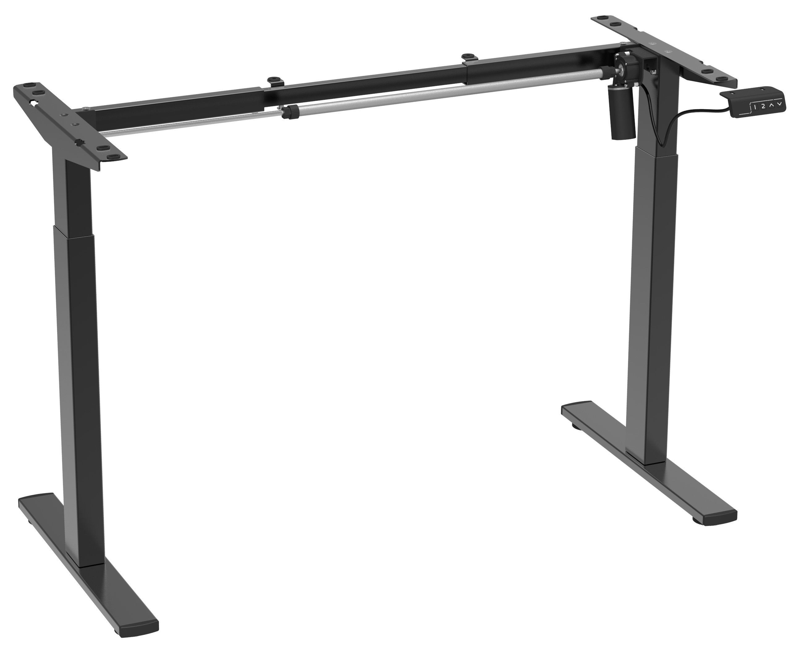 Höhenverstellbares Schreibtisch Tischgestell Lona Schreibtisch Schwarz VCM