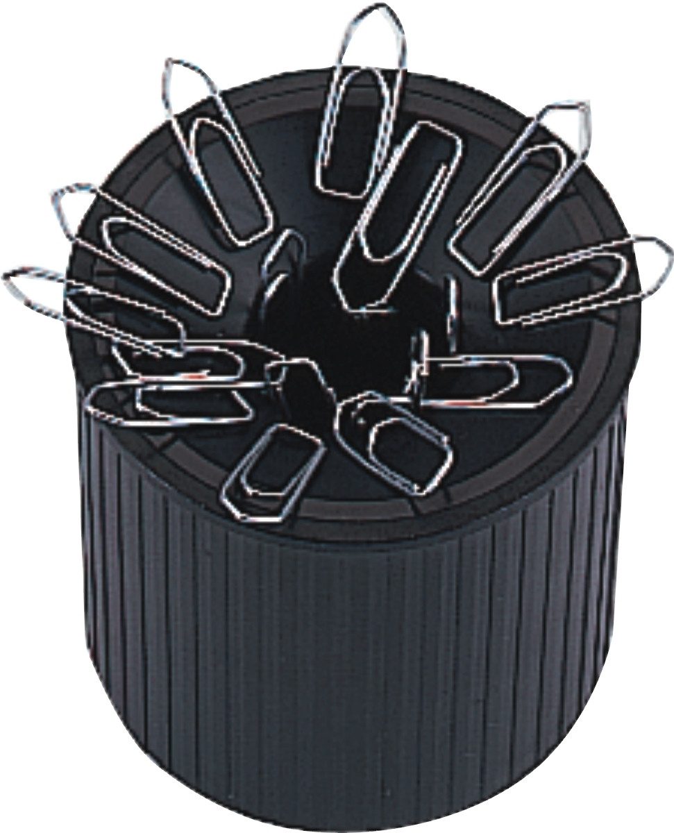 HELIT Tischaufsatz Klammernspender Serie Linear schwarz (20 Stück)