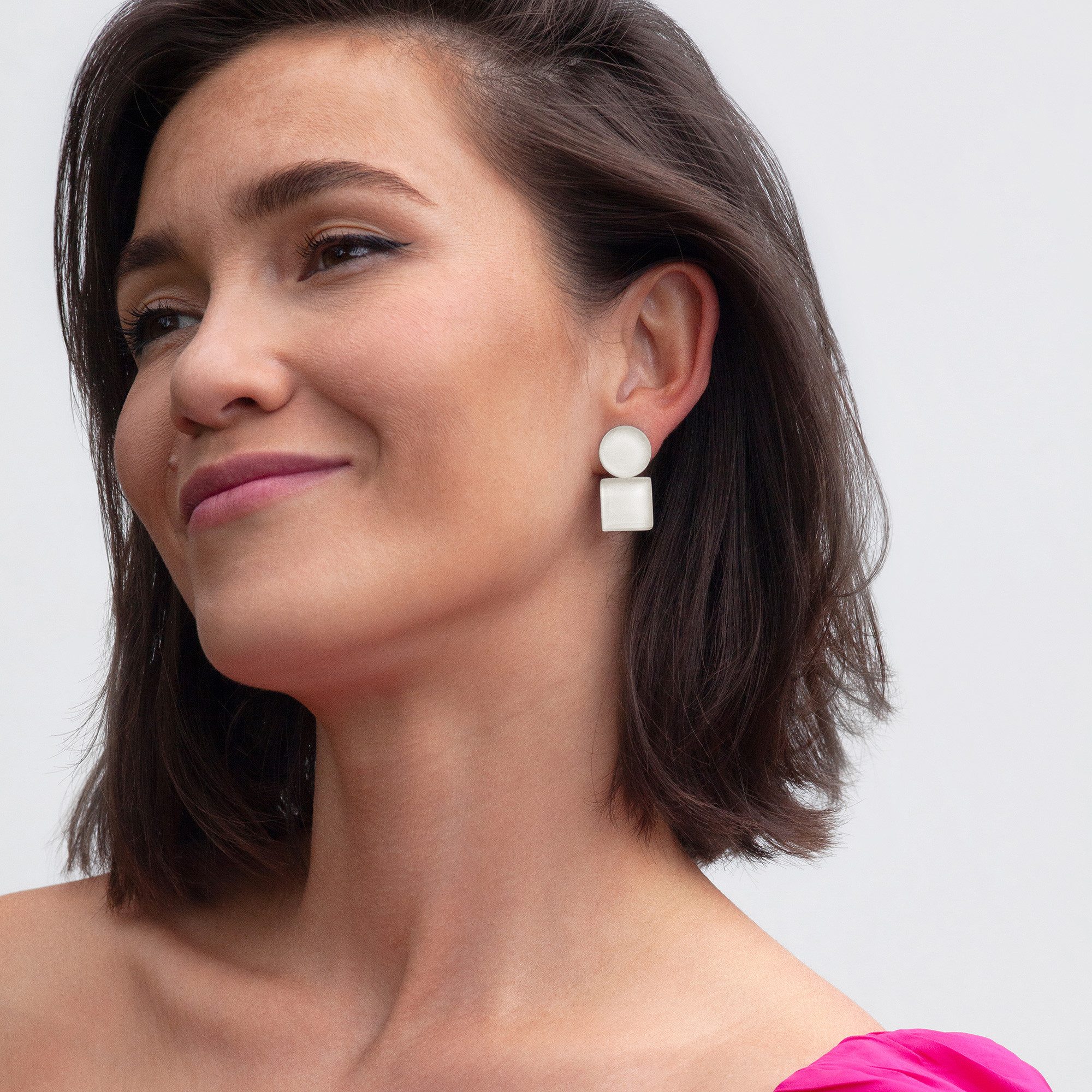 ALEXASCHA Paar Ohrclips Geometrische Clip Ohrringe im Bauhaus Design • Stat günstig online kaufen