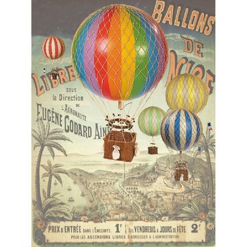 AUTHENTIC MODELS Spiel, Ballon Travels Light Check Blau (18cm)