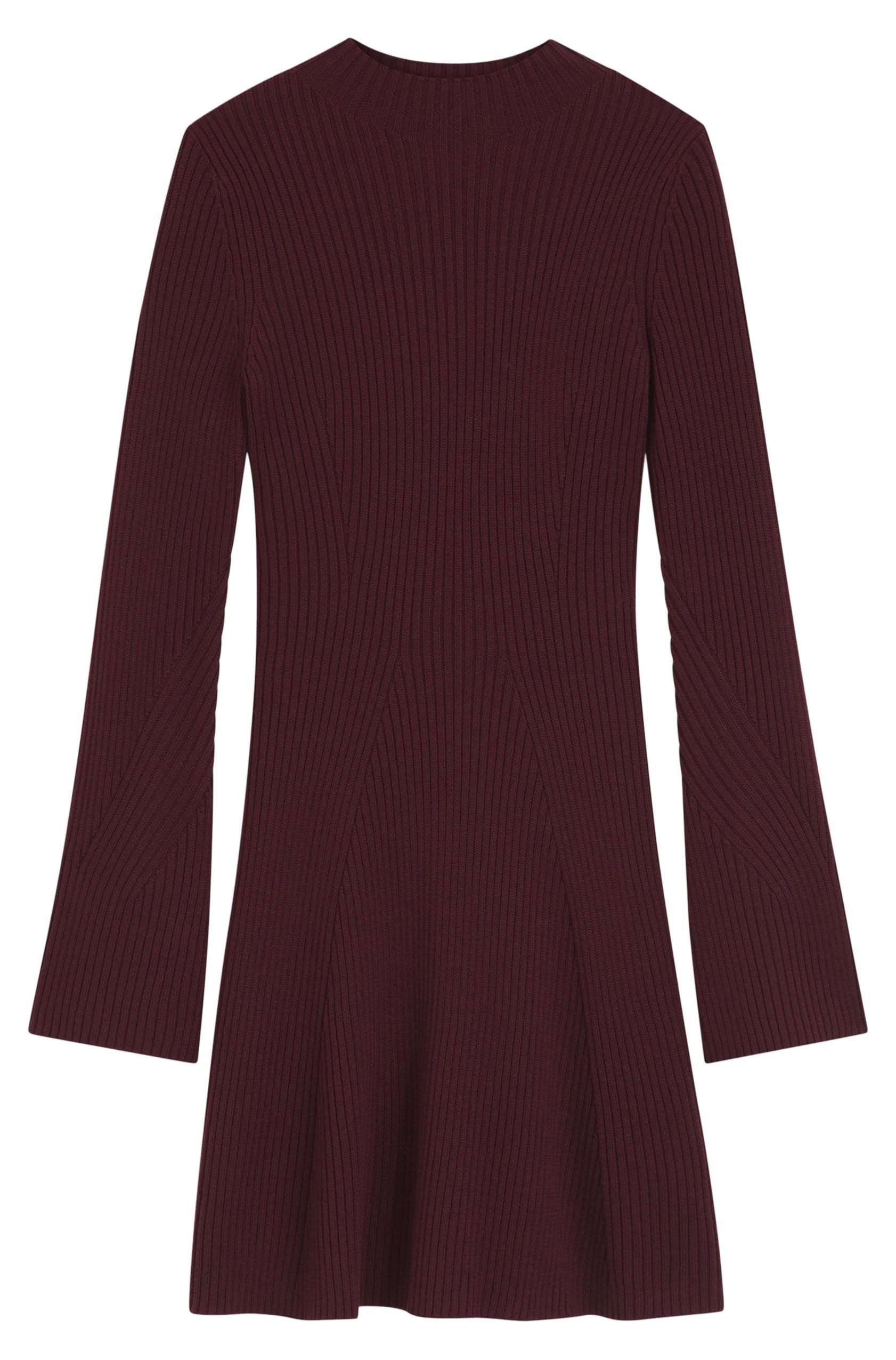 BOSS ORANGE Jerseykleid Famiola mit gerippter Struktur (1-tlg)