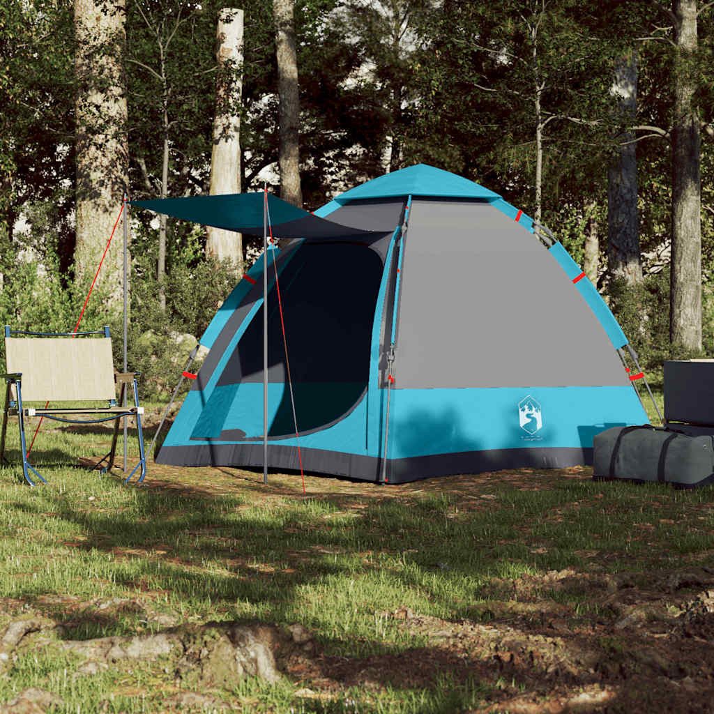 vidaXL Kuppelzelt Campingzelt 4 Personen Blau günstig online kaufen