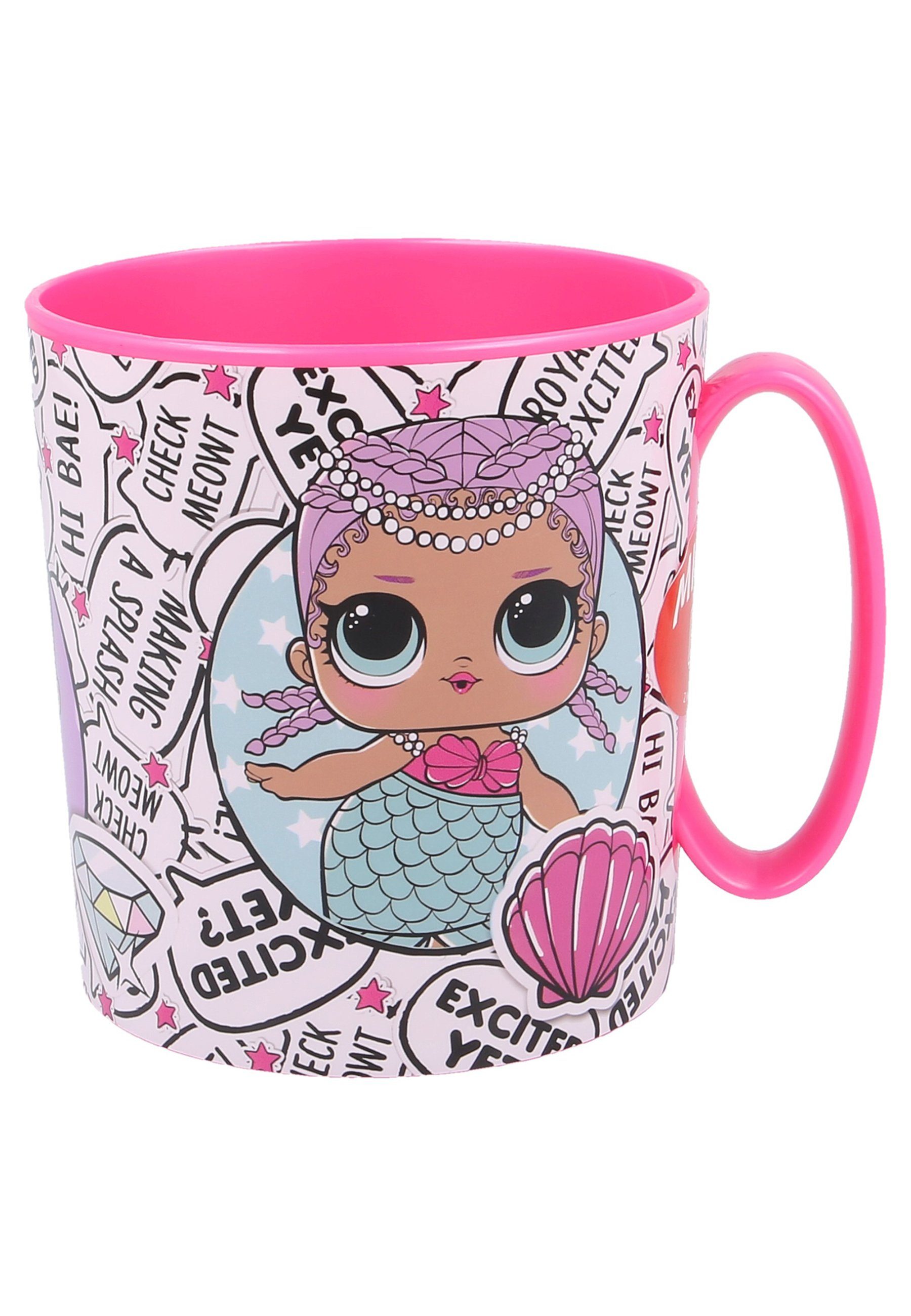 L.O.L. SURPRISE! Tasse Kinder Becher Mädchen Tasse Kunststoff BPA-frei 350ml