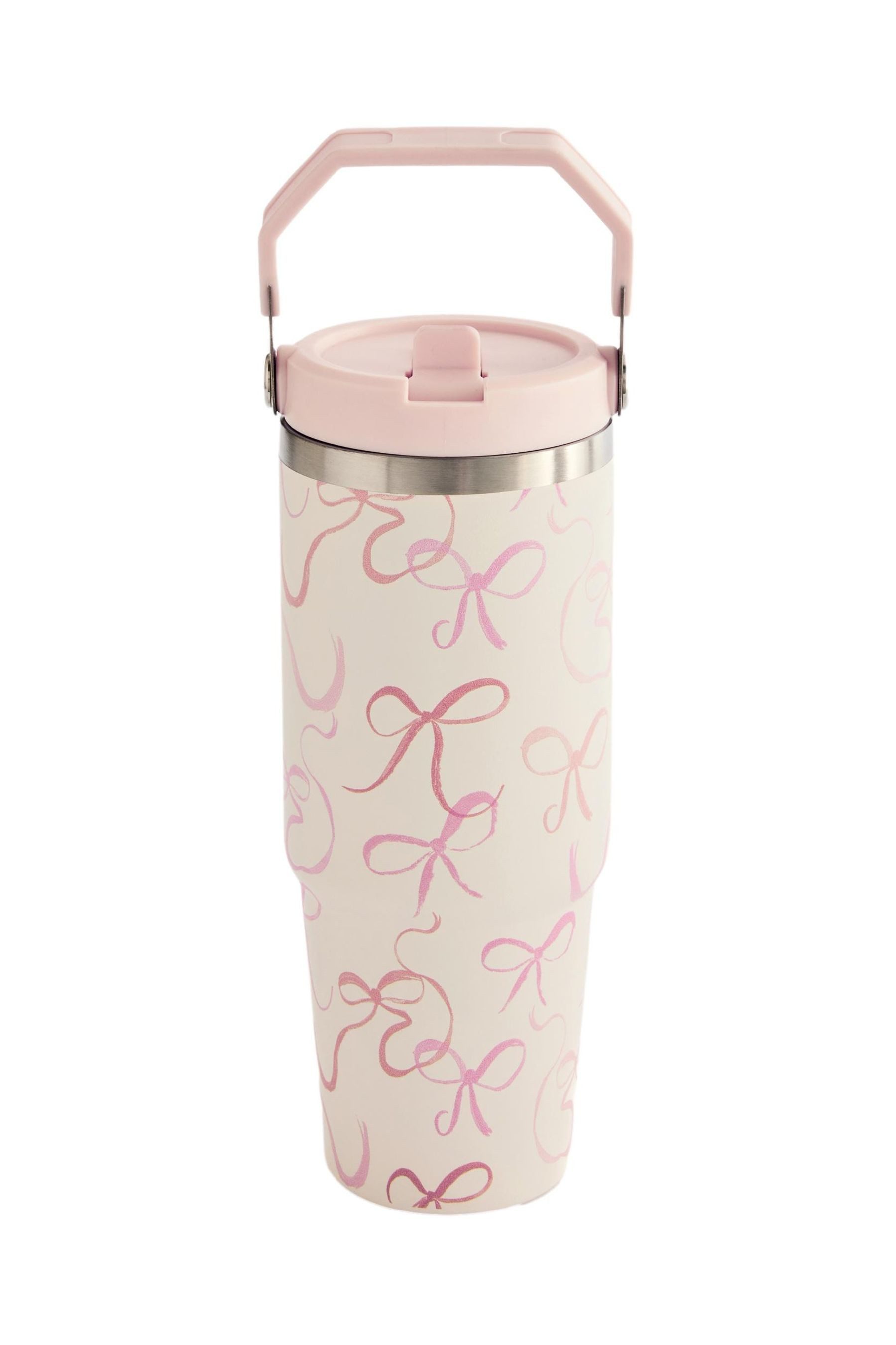 Next Trinkflasche Edelstahl-Wasserflasche mit Schleifenprint 900 ml