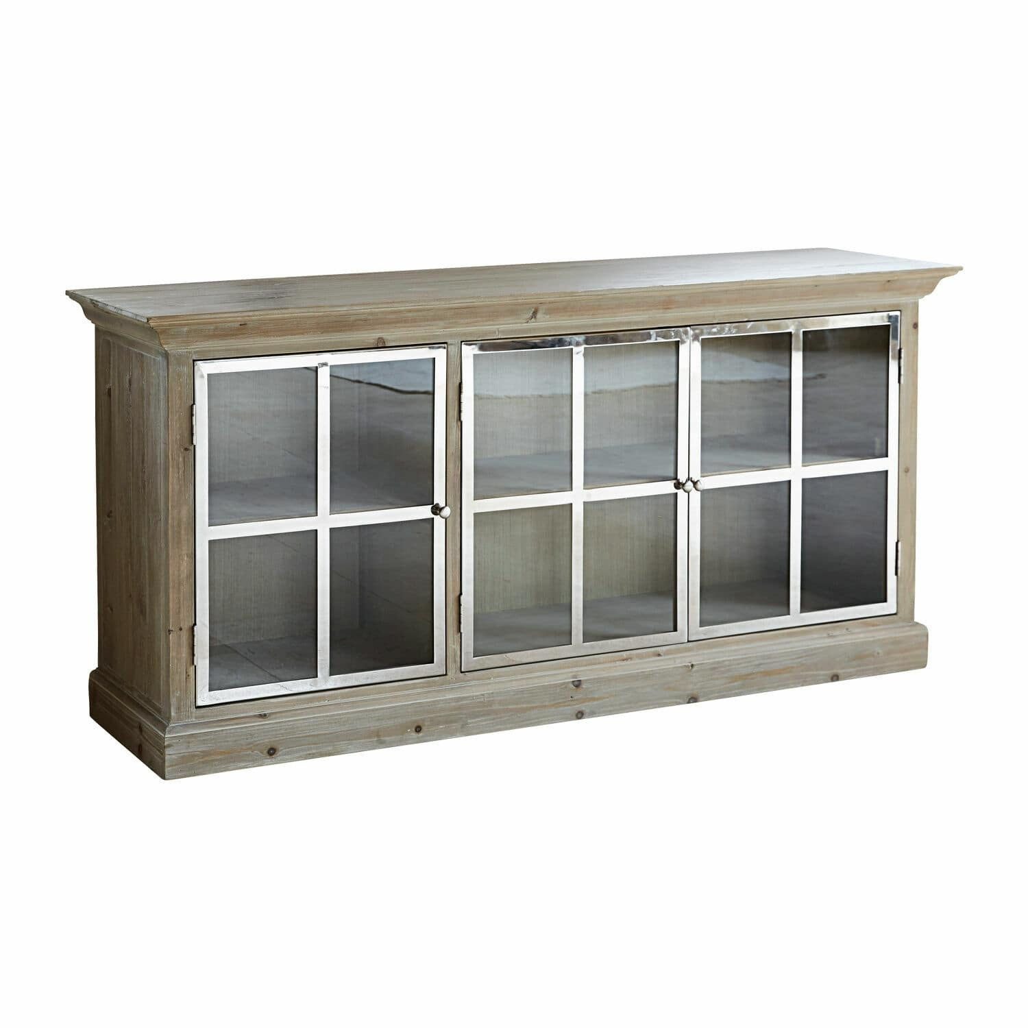 Mirabeau Kommode Sideboard Keyport braun/silber