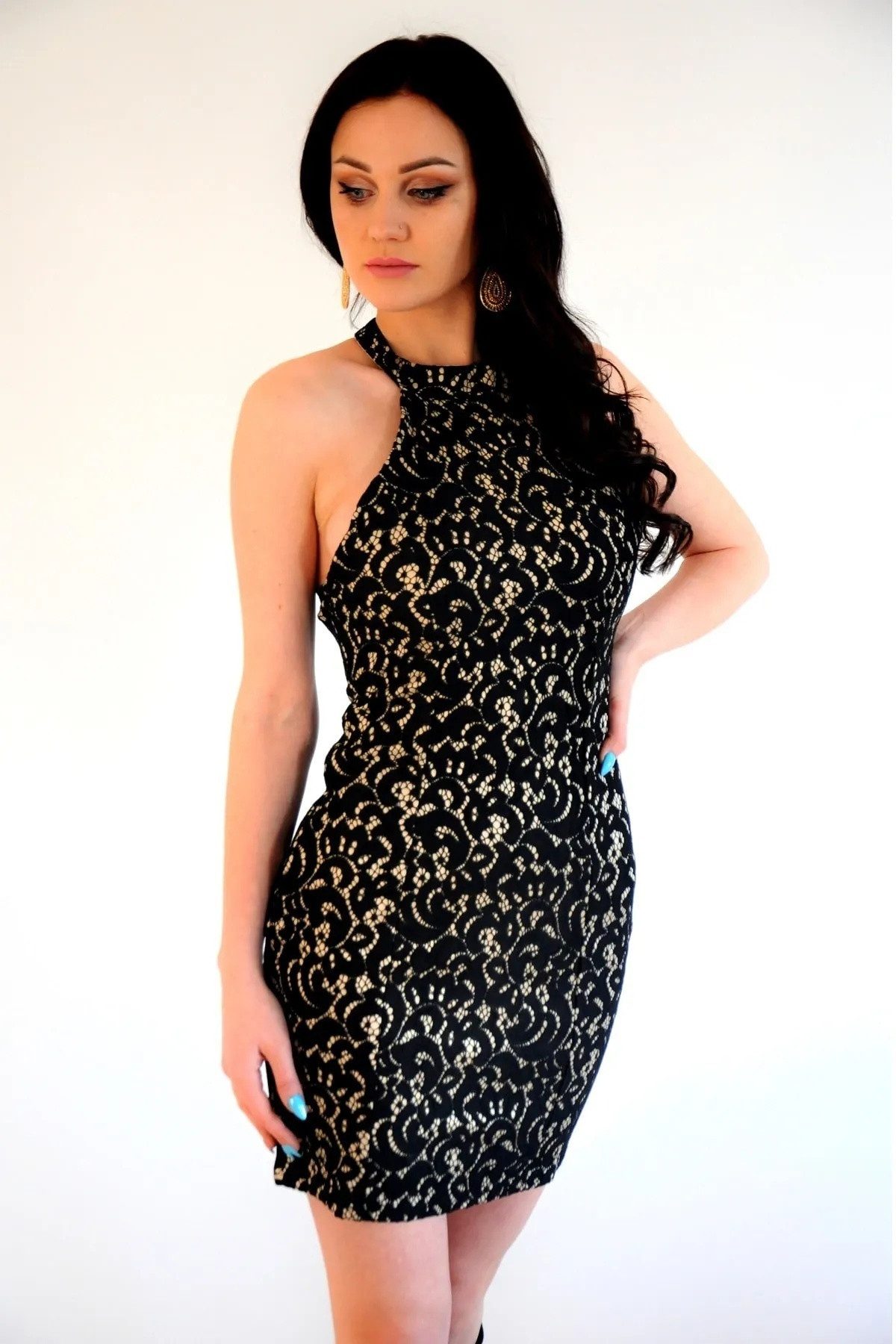 WOMAN VISION Minikleid Neckholder-Minikleid