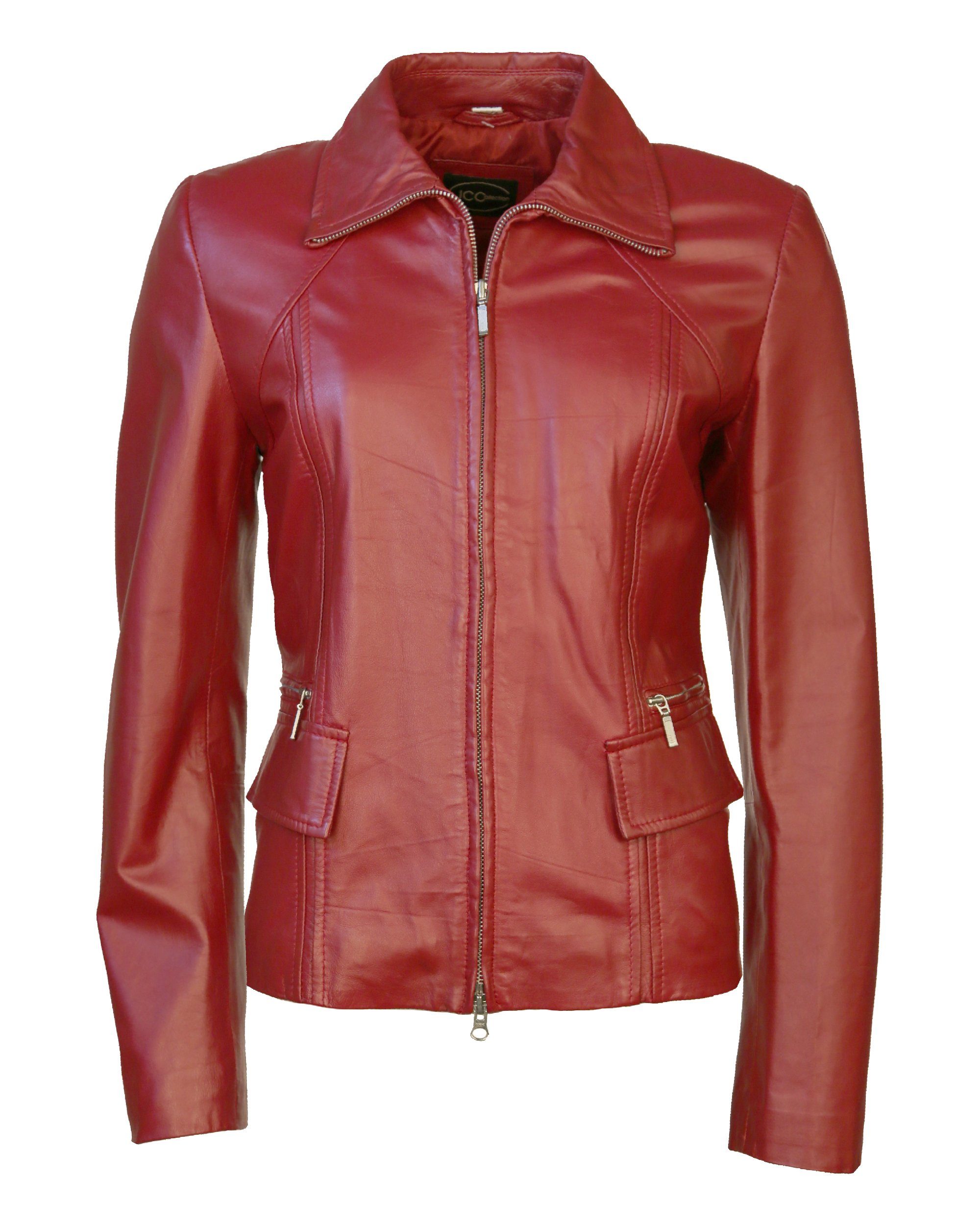 JCC Lederjacke Triesta red