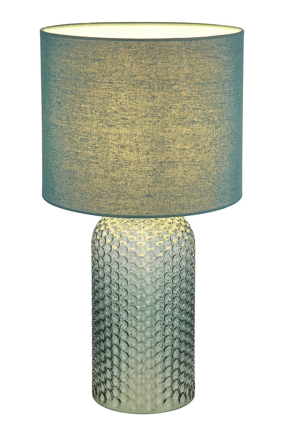 GLOBO LIGHTING Tischleuchte SOFIA, H 50 cm, Hellgrün, Glas, Textil, ohne Le günstig online kaufen