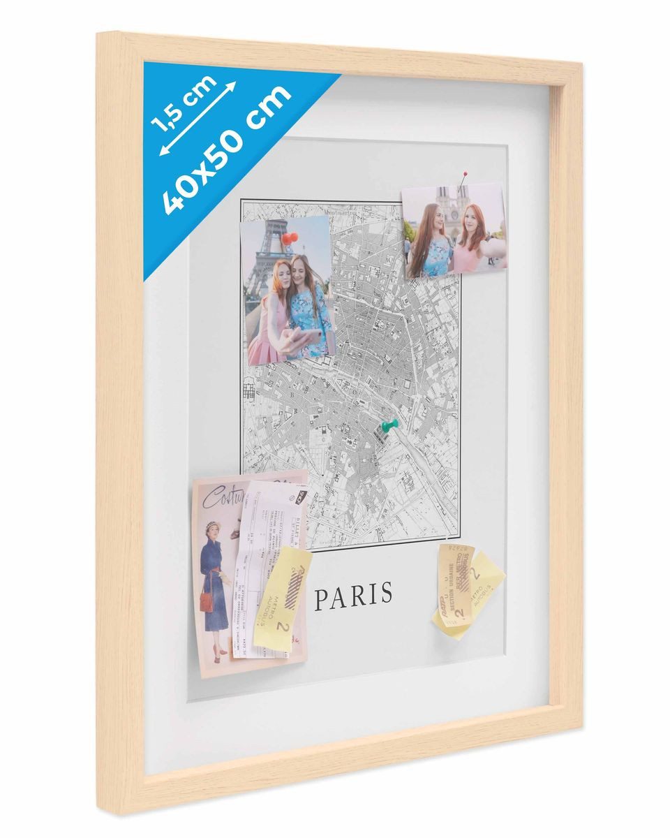 PHOTOLINI Bilderrahmen 3D-Rahmen mit Passepartout / für Objekte bis 1,5 cm Tiefe, für 1 Bilder
