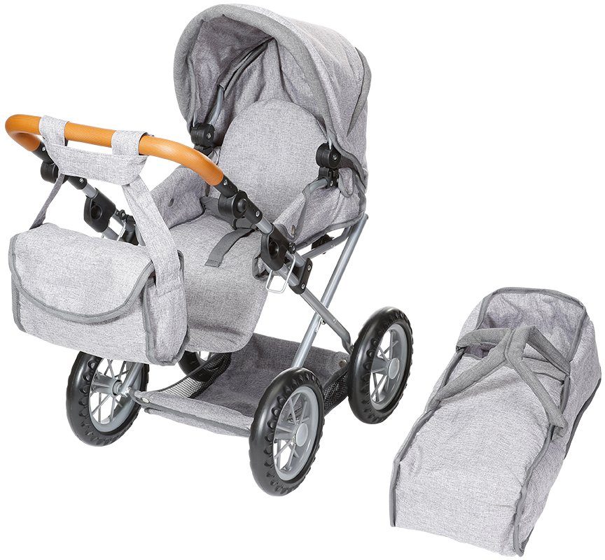 Knorrtoys® Kombi-Puppenwagen Ruby - Stone Brown, günstig online kaufen