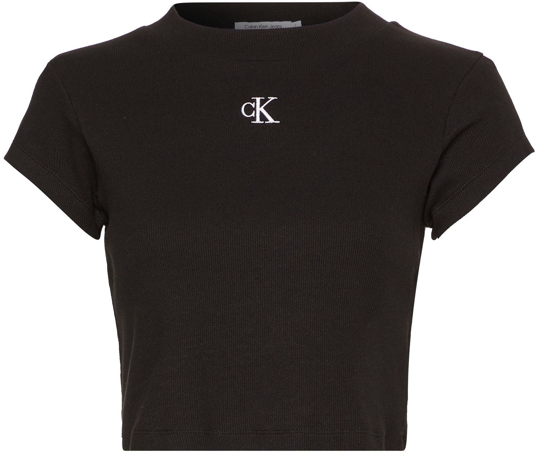 Calvin Klein Jeans T-Shirt CK TEE RIB schwarz BABY