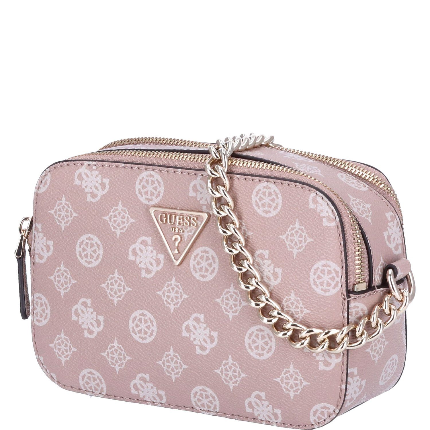 Umhängetasche GUESS Damen Schultertasche Noelle Light Rose Logo