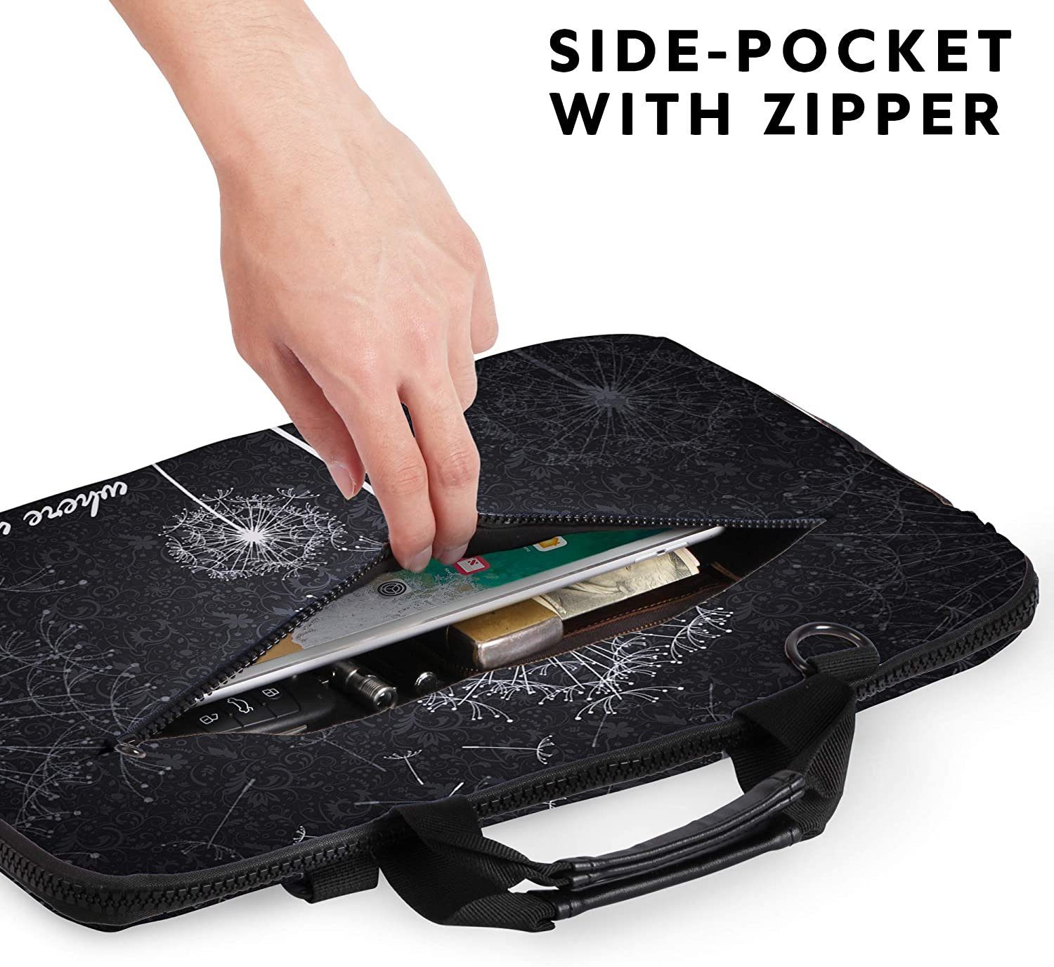 MAXLVL Laptoptasche 15.6 / 17.3 Zoll (Notebooktasche aus Canvas mit Zubehör günstig online kaufen