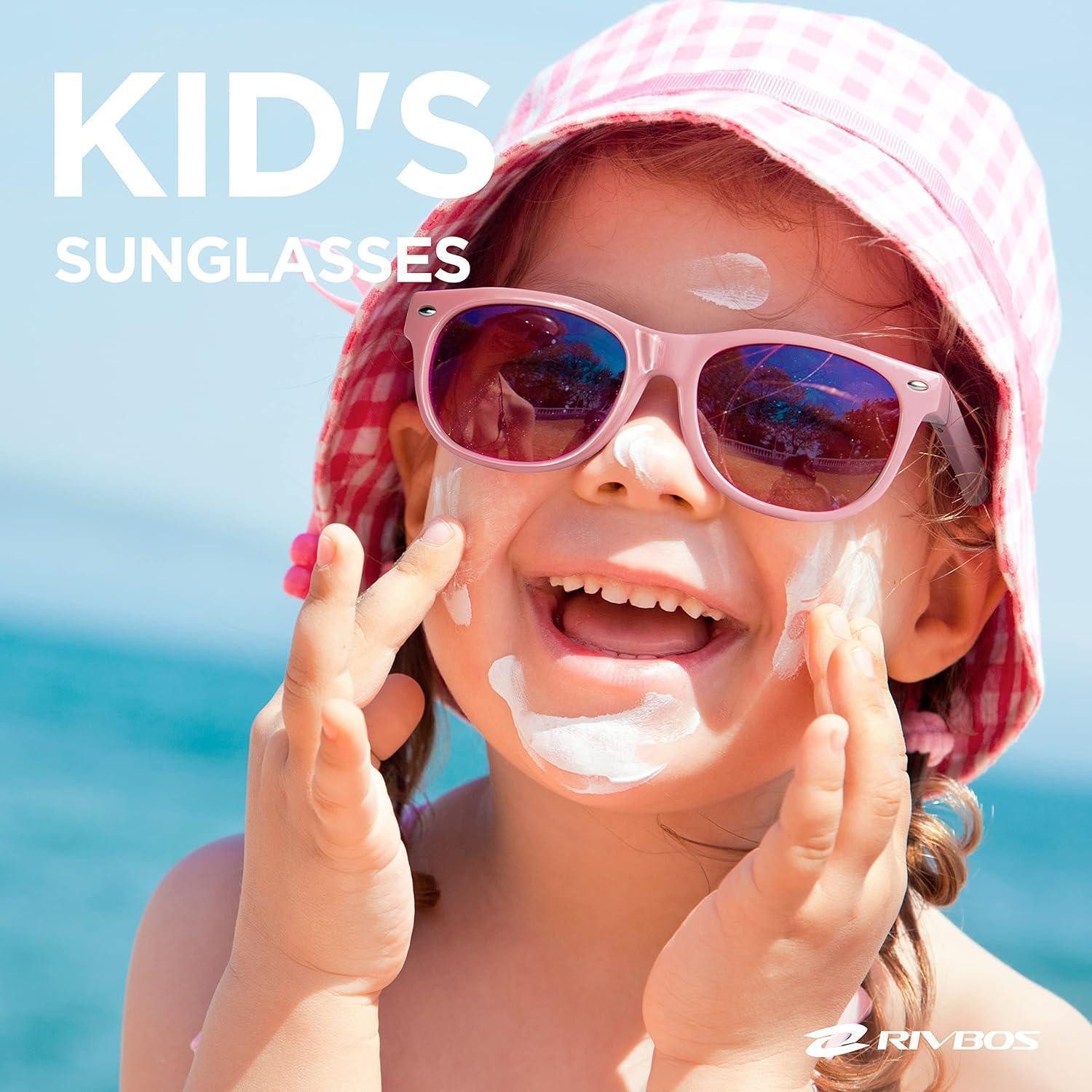LuxusKollektion Sonnenbrille Sonnenbrille Kinder polarisierte Riemen 004-2 Hellrosa
