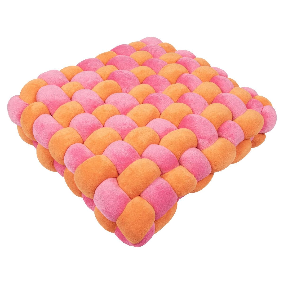 Coockoo Tierkissen Kissen Velvet Vibe orange/rosa