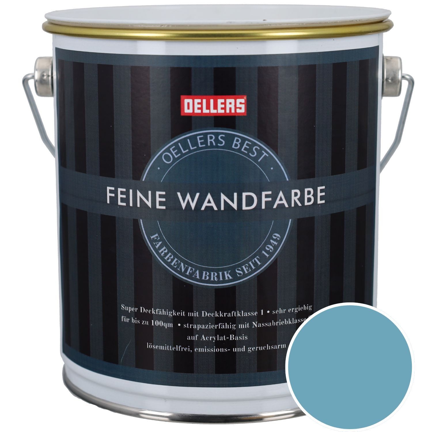 OELLERS Wandfarbe Premium, Feine Wandfarbe, 2,5 Liter Matt