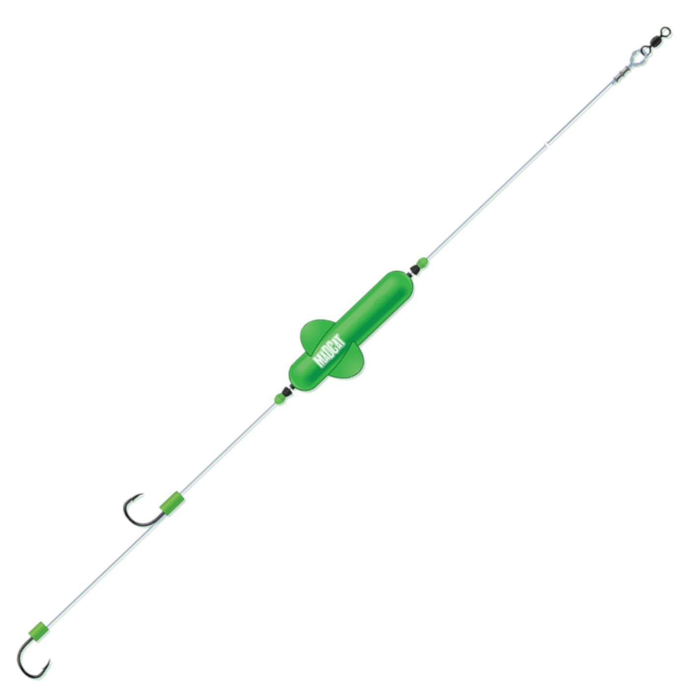 Vorfachschnur Madcat 160cm Screaming Basic River Rig Worm & Squid - Wallervorfach