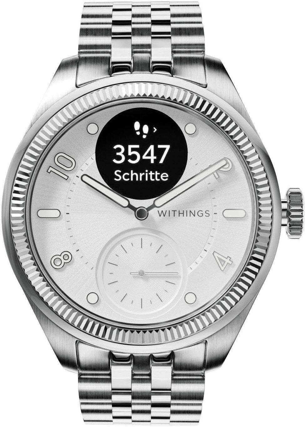 Withings ScanWatch Nova Brilliant Edition 39mm, Edelstahl, Akku: 35 Tage Smartwatch (1.6 cm/0.63 Zoll), Aktivitätstracking, Schlafüberwachung, Herzgesundheit, Temperatur uvm.