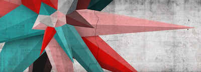 Architects Paper Fototapete Atelier 47 Used Star 2, glatt, 3D-Optik, (7 St), Vlies, Wand, Schräge, Decke